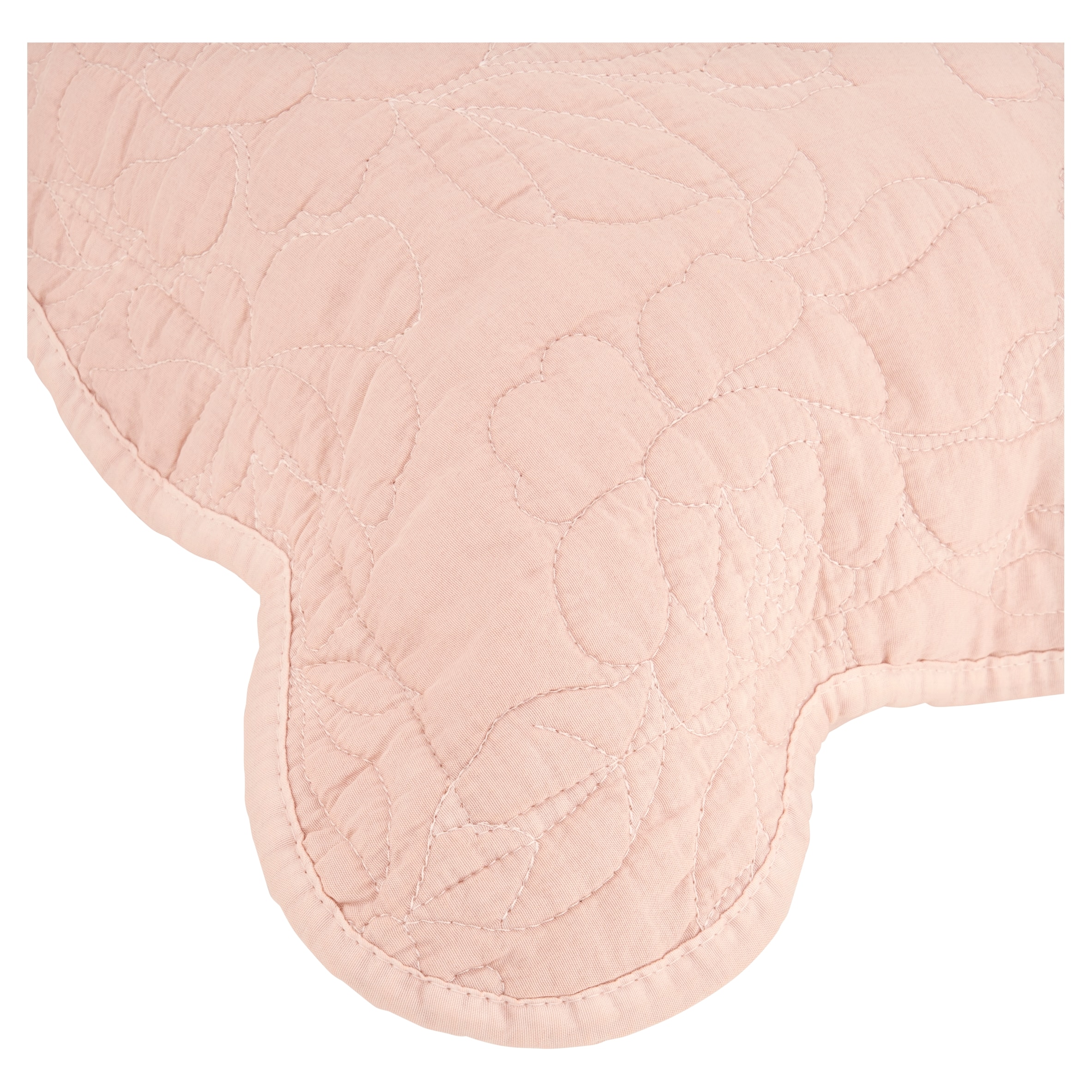 F&F Home Pink Stitched Floral Cushion thumbnail 2