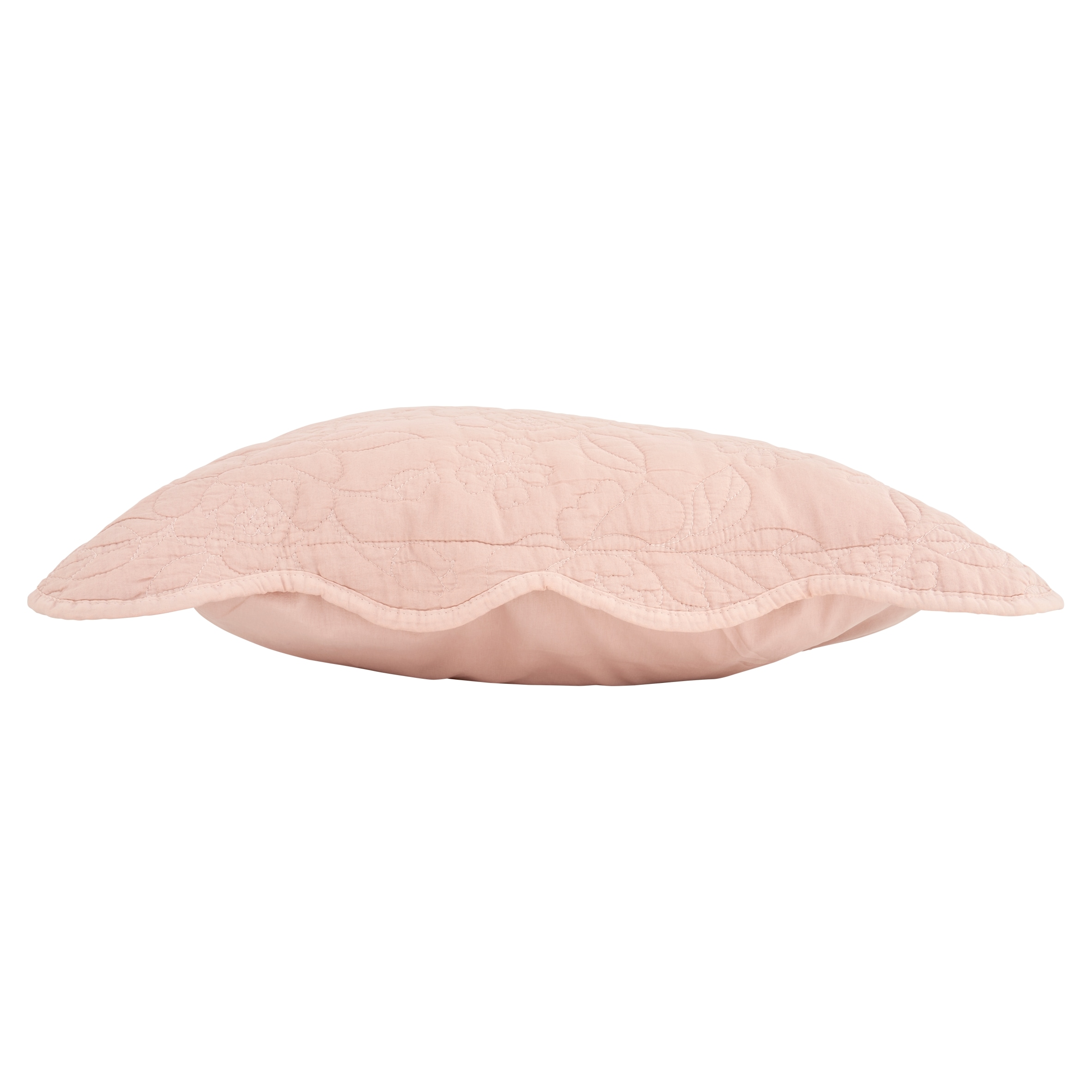F&F Home Pink Stitched Floral Cushion thumbnail 3