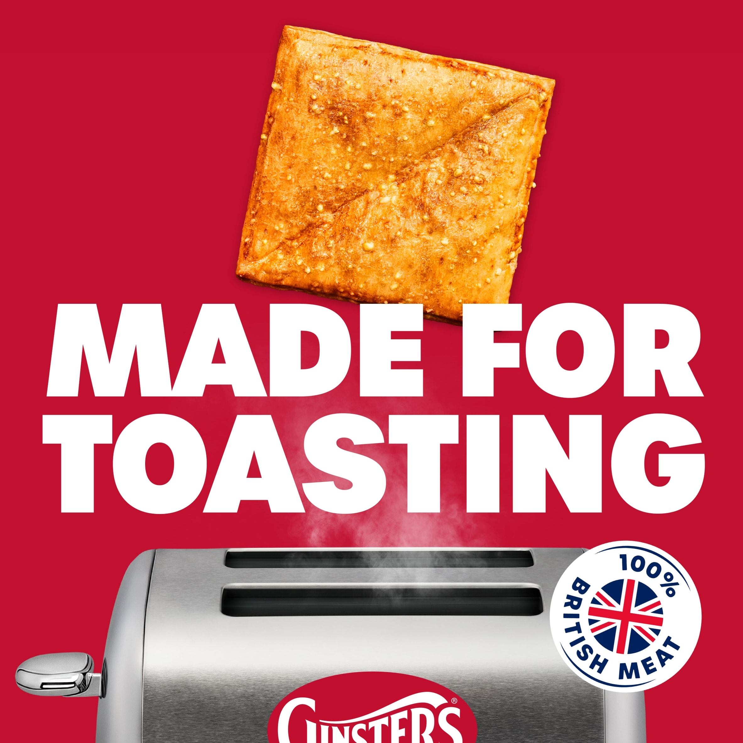 Ginsters Chicken Pesto Mozzarella Pastry Toastie 130g thumbnail 2