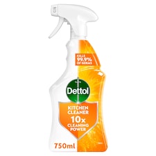 Dettol Antibacterial Kitchen Surface Hob Cleaner Spray 750ml
