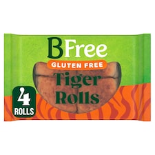 BFree Gluten Free Tiger Rolls 4 Rolls 240g
