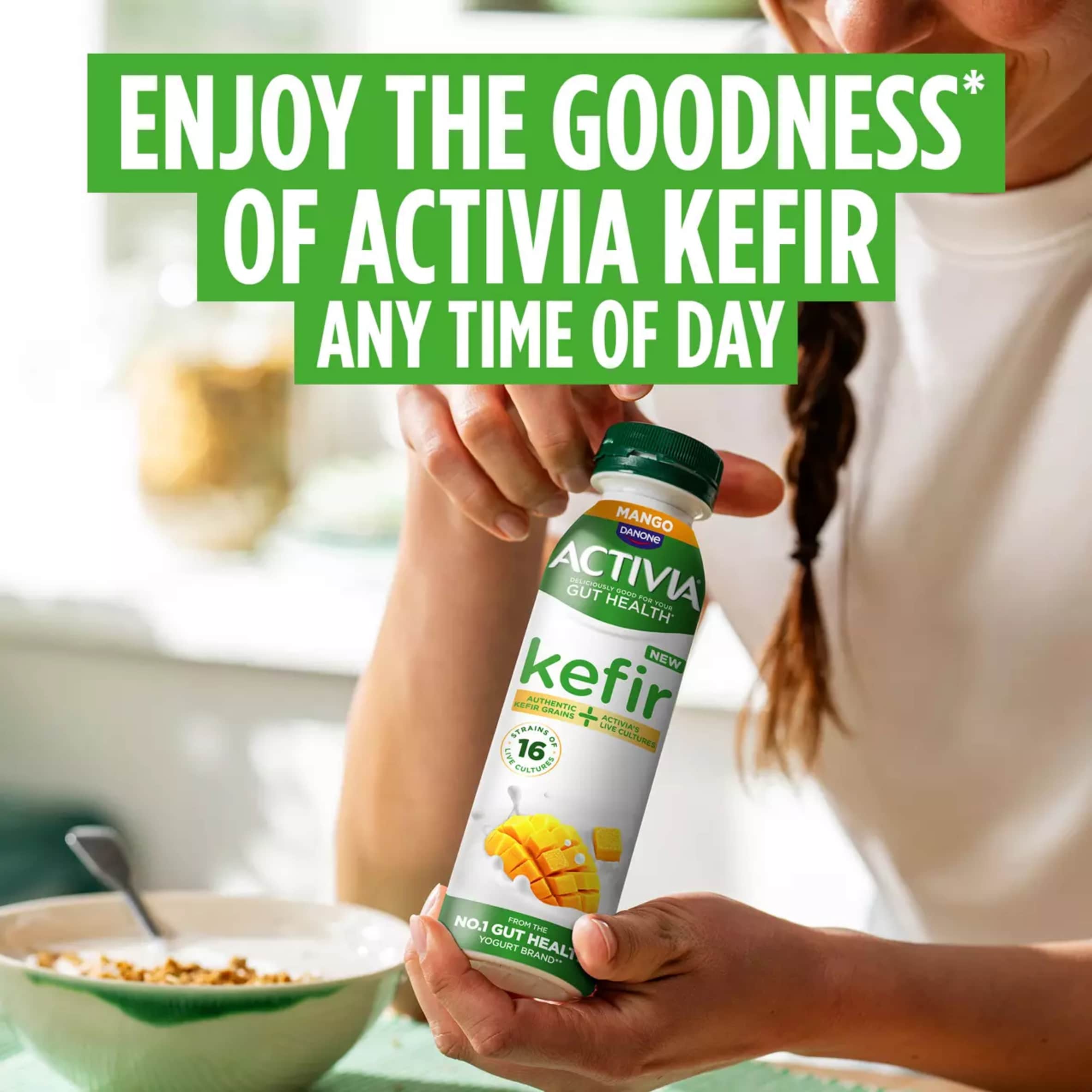 Activia Kefir Mango Gut Health Yoghurt Drink 280g  thumbnail 5