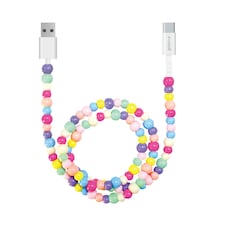 GROOVE CHARGING CABLE 1M USB-C to USB-A BEADED thumbnail 2