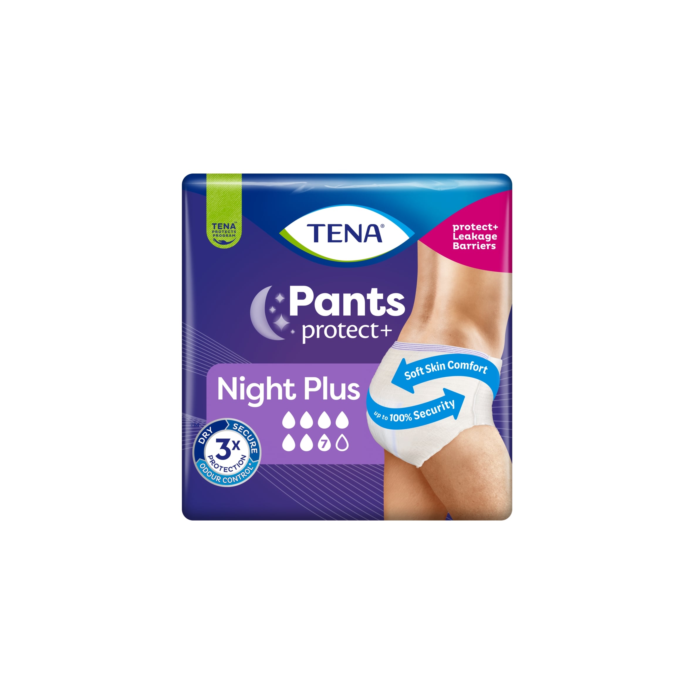 TENA Night Incontinence Pants Plus Size L 12 Pack thumbnail 3