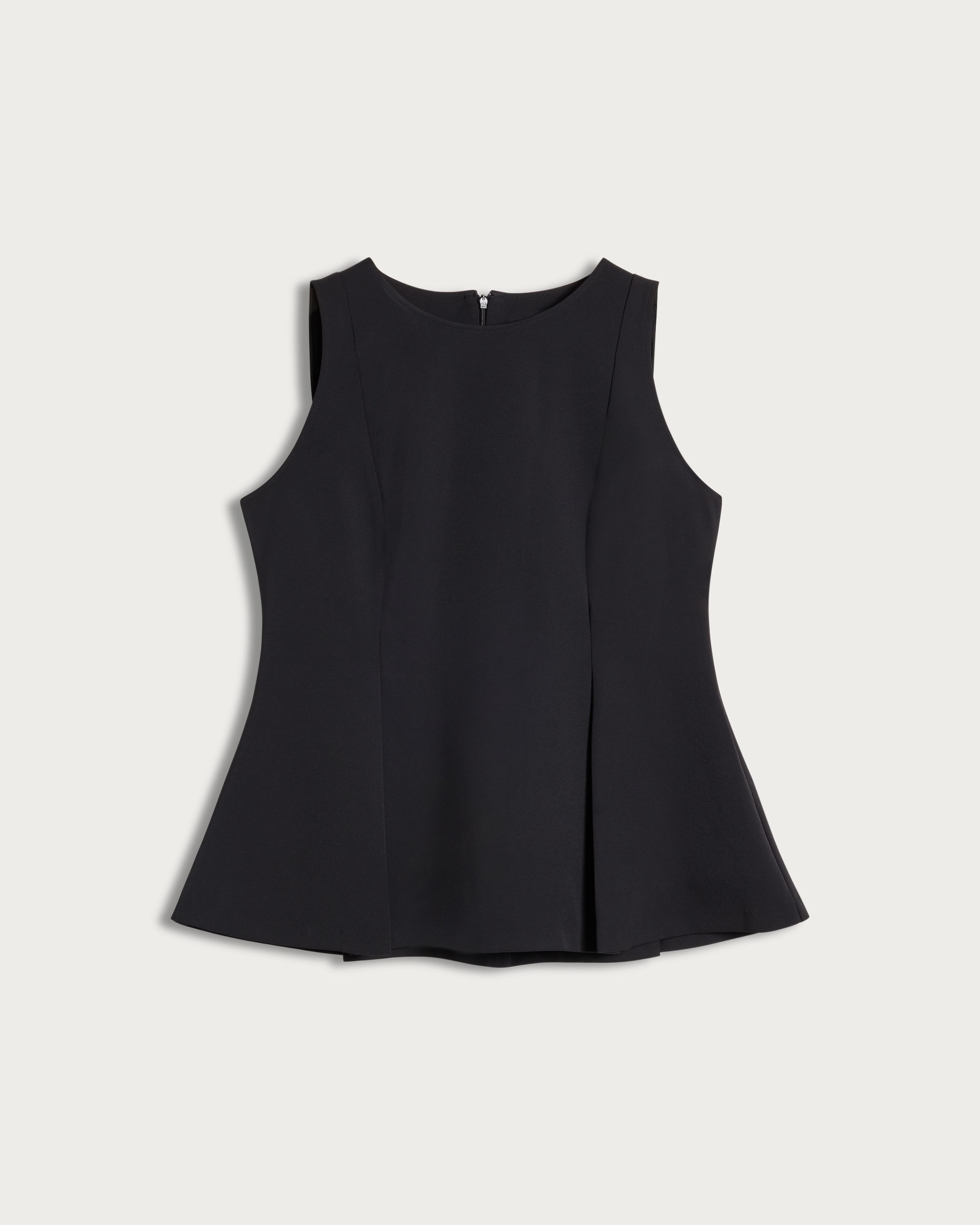 F&F Sleeveless Peplum Top in Black thumbnail 4