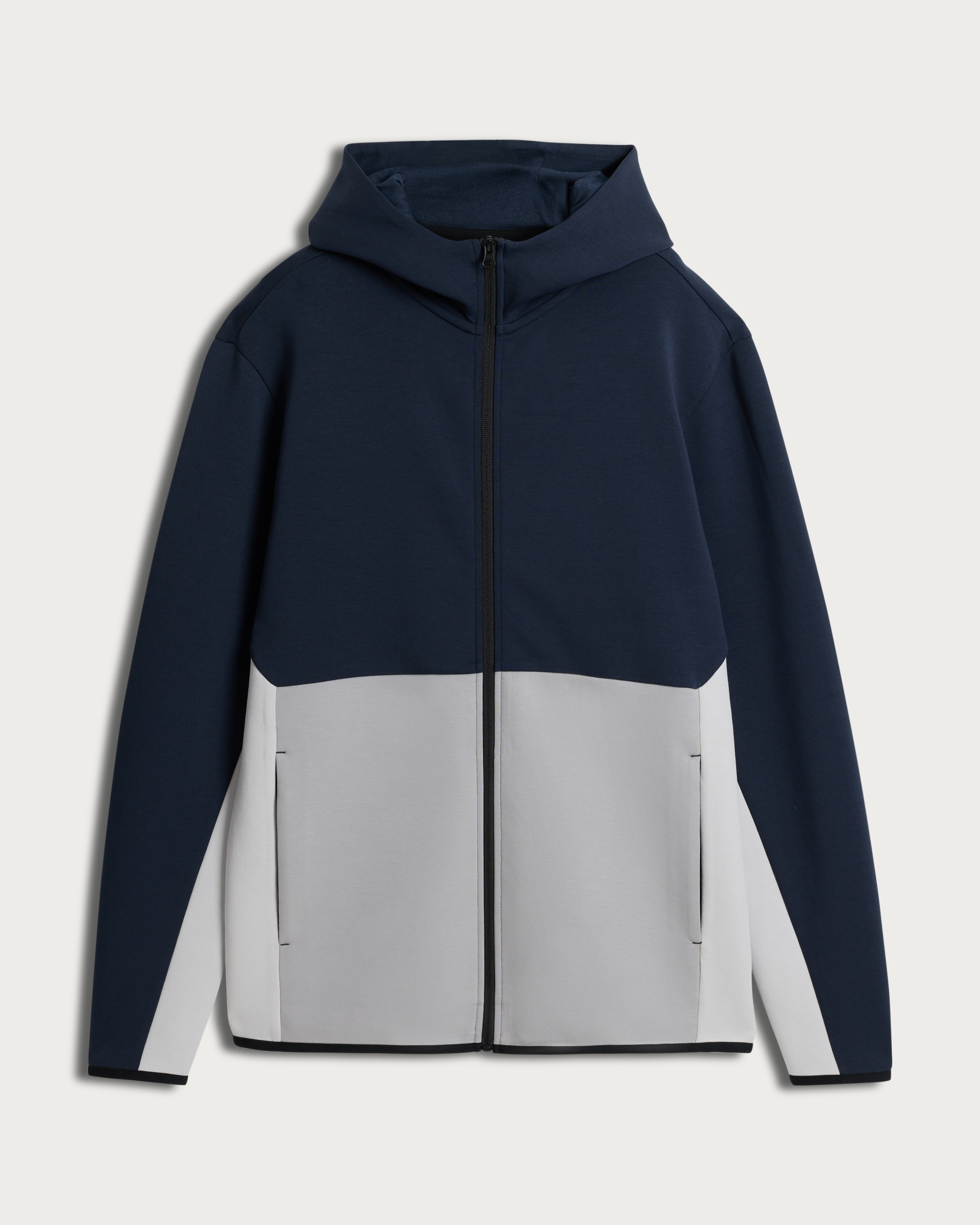 F&F Active TECHSPORT Colour Block Zip Up Hoodie in Navy thumbnail 4