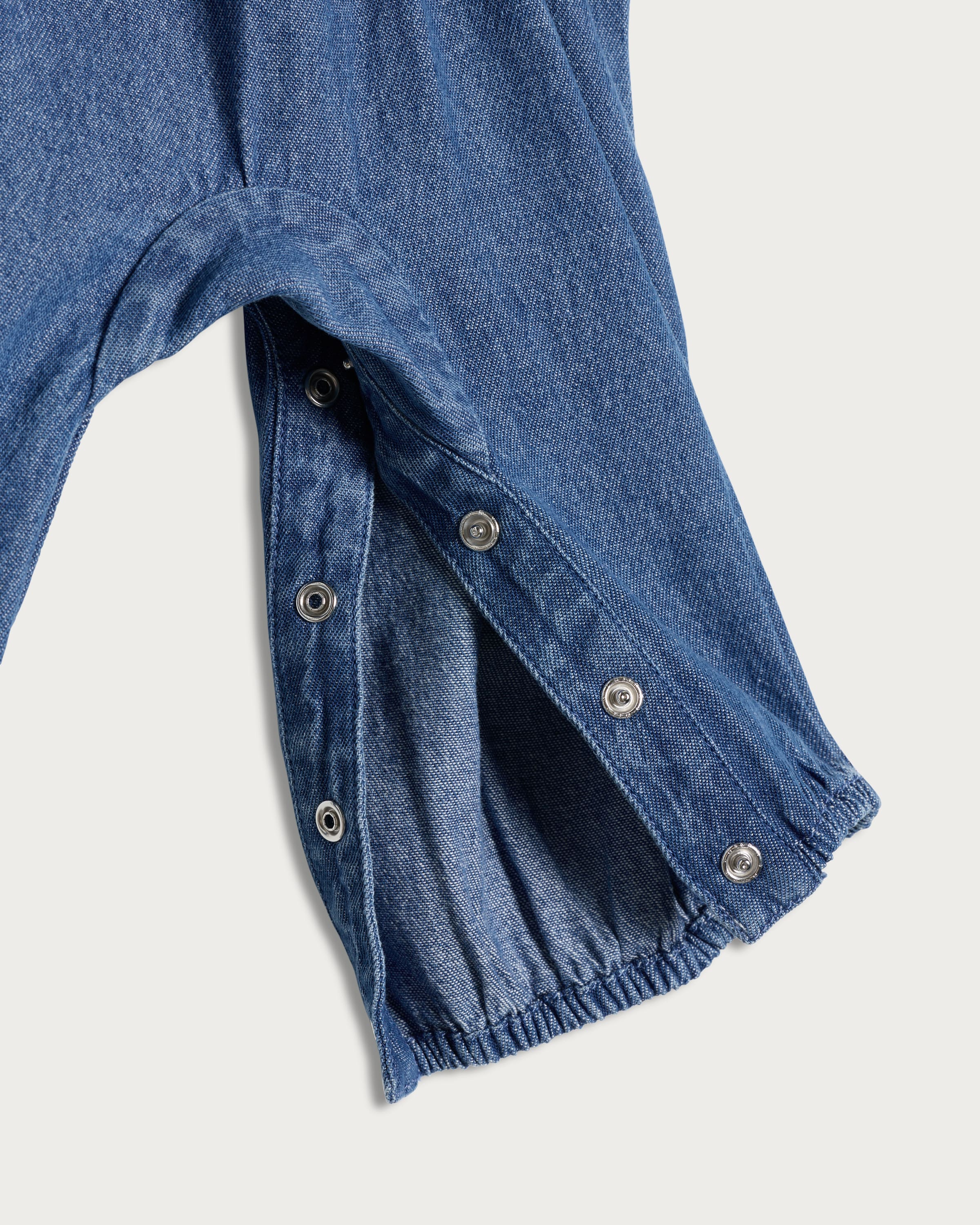F&F Baby 2-Piece Embroidered Dungarees and Top Set  in Blue thumbnail 3