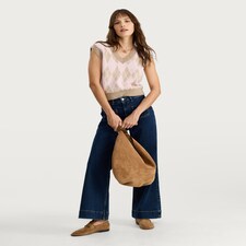 F&F Knitted V Neck Argyle Pattern Vest in Multi thumbnail 2