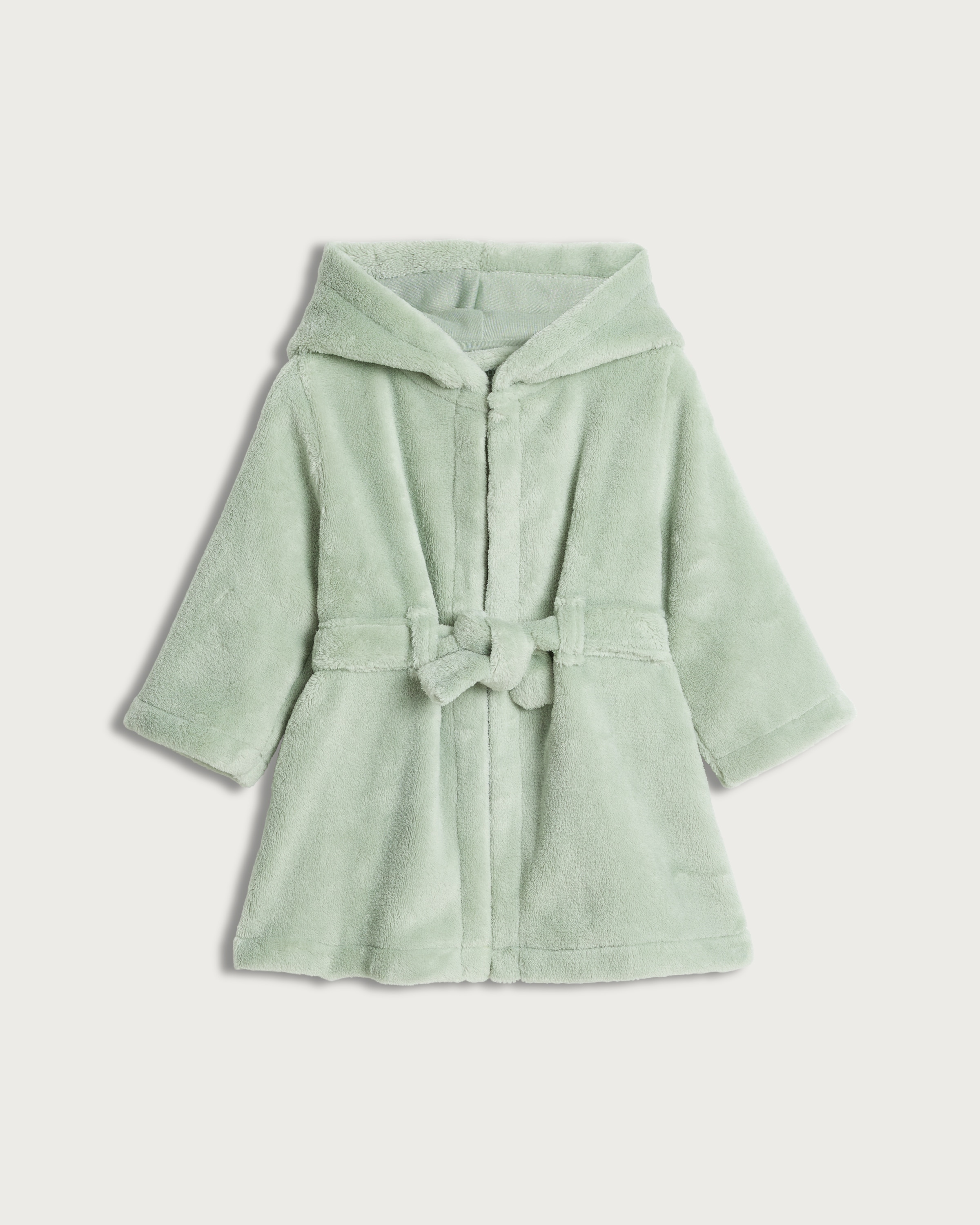 F&F Baby Fleece Dinosaur Spiked Hooded Dressing Gown in Grey