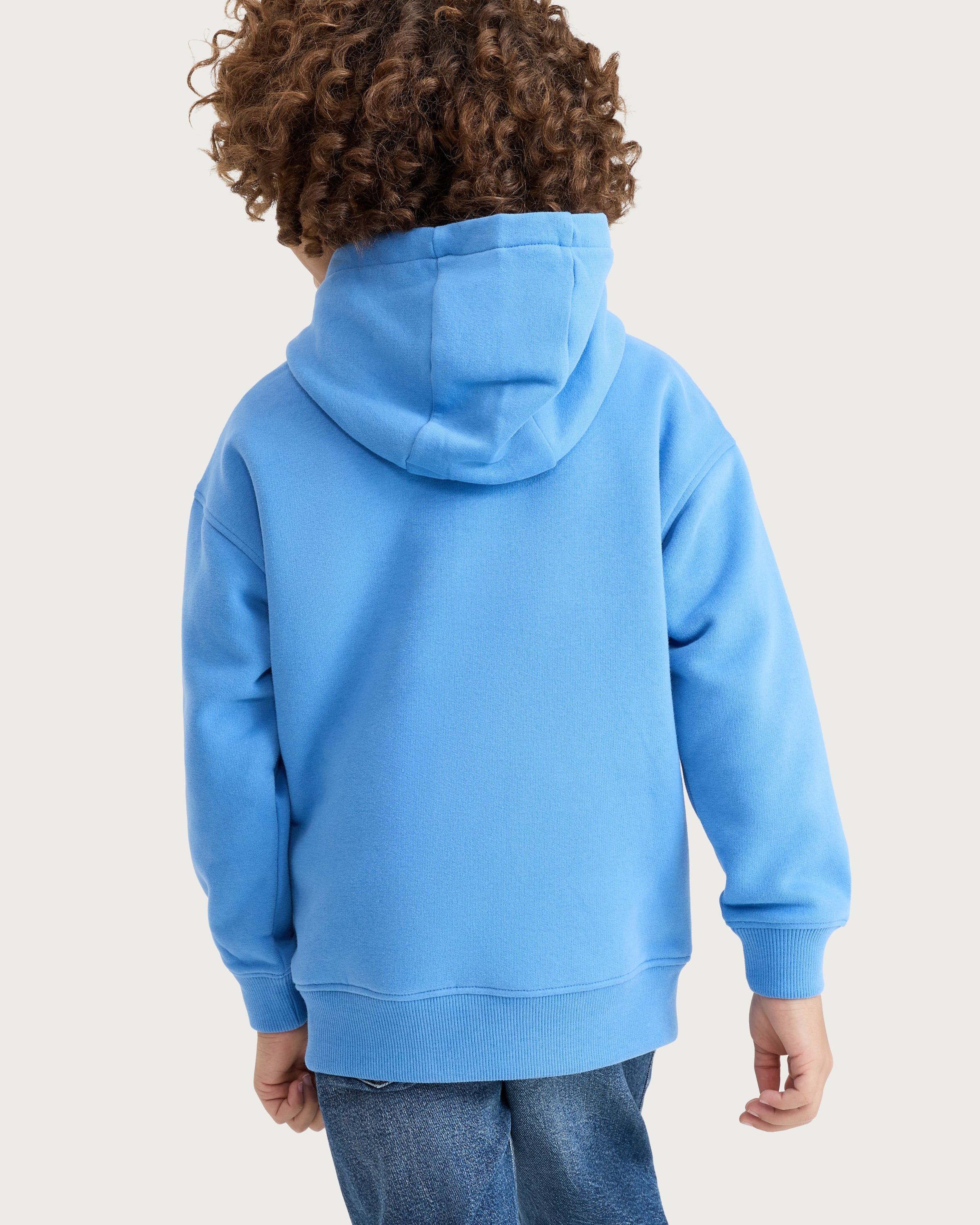 F&F Boys Cotton Rich Hoodie in Blue thumbnail 3