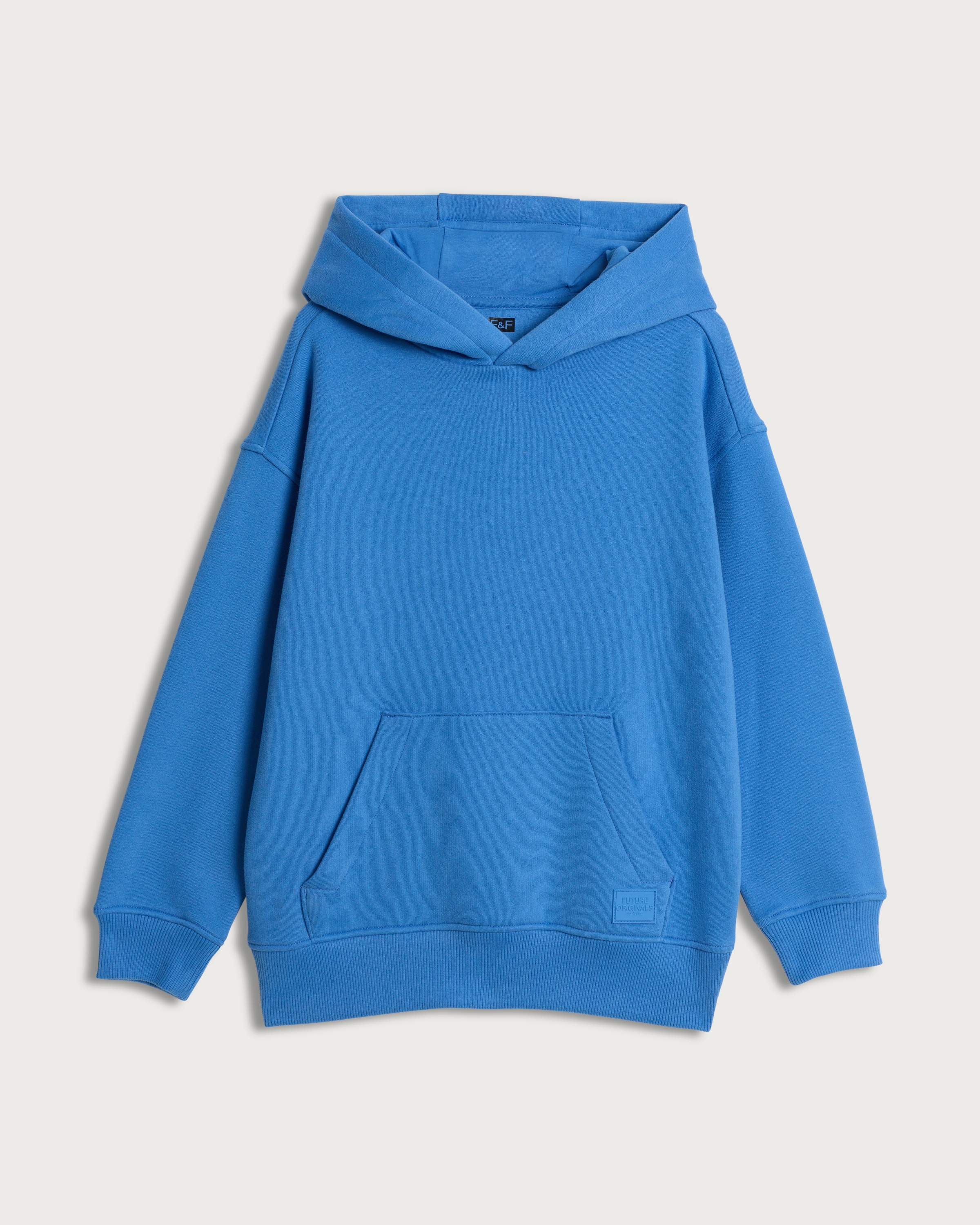 F&F Boys Cotton Rich Hoodie in Blue thumbnail 4