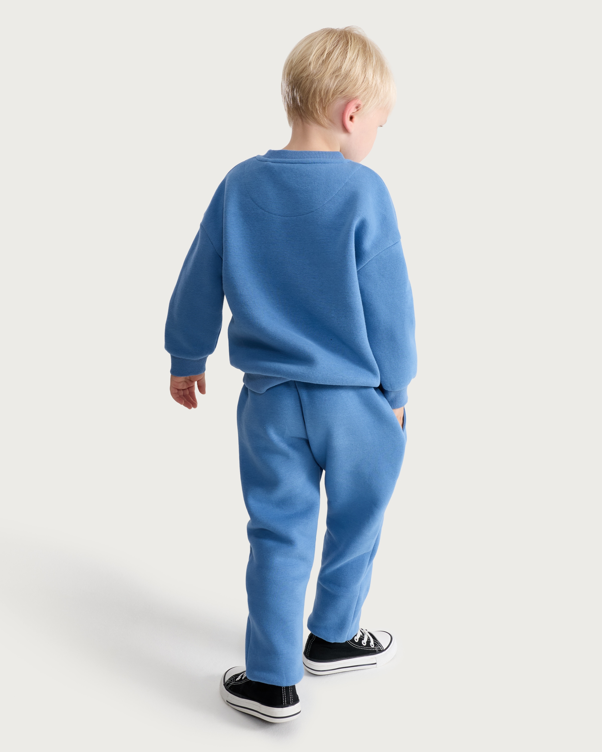 F&F Boys Cotton Rich Racing Legend Sweatshirt and Joggers Set in Blue thumbnail 3