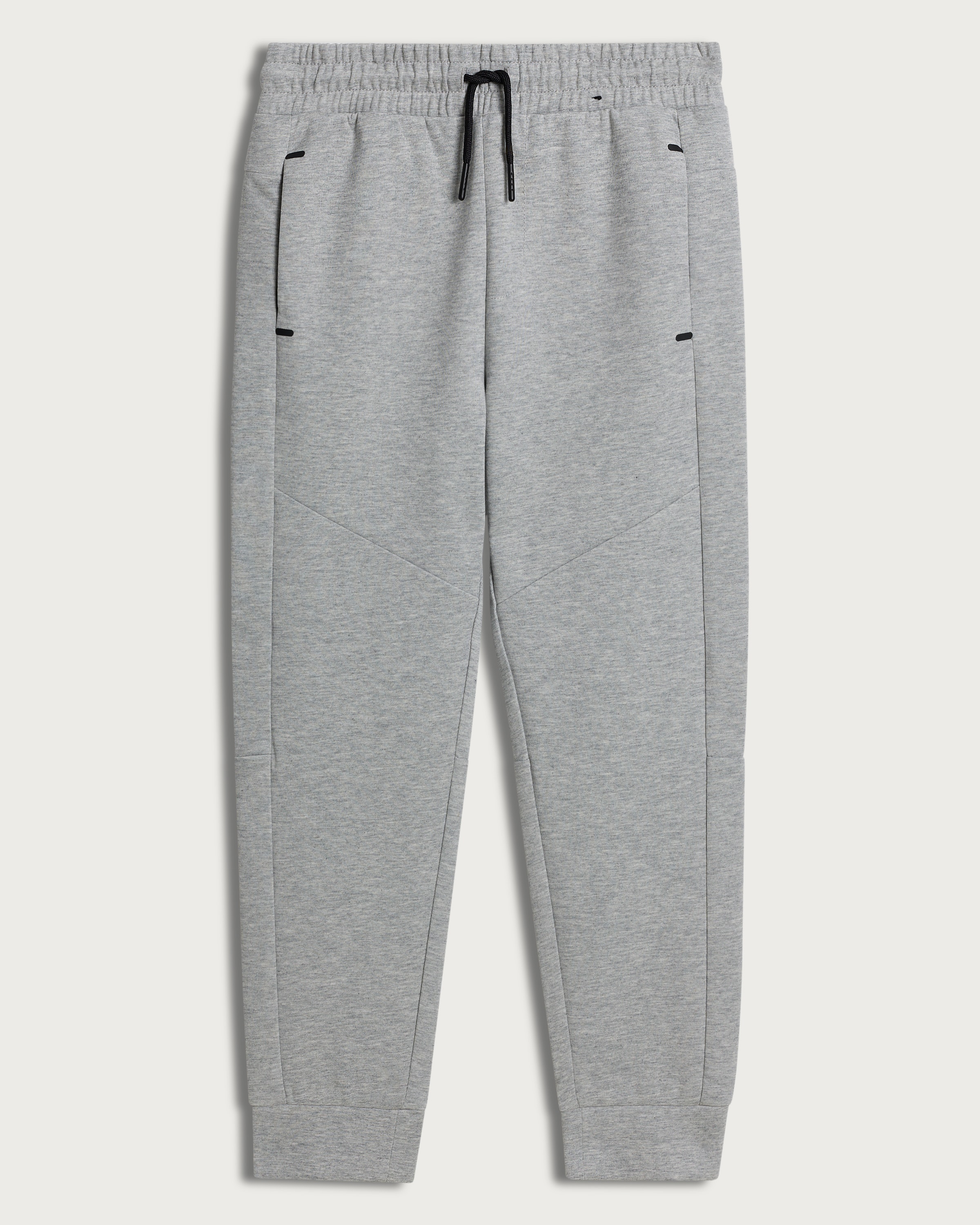 F&F Active Boys TECHSPORT Cotton Rich Panelled Cuffed Joggers in Grey Marl thumbnail 4
