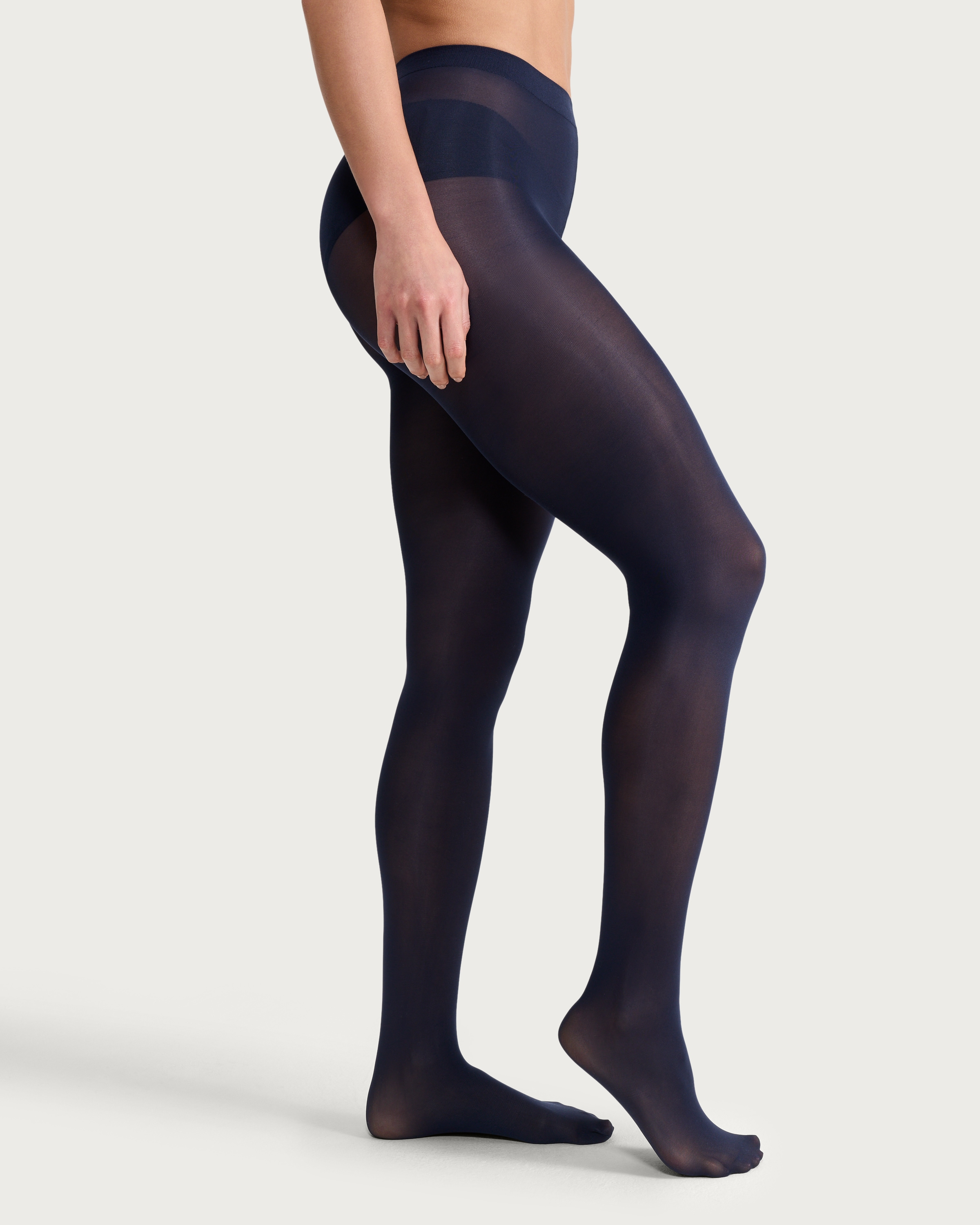 F&F 3-Pack 60 Denier Opaque Tights in Navy thumbnail 2