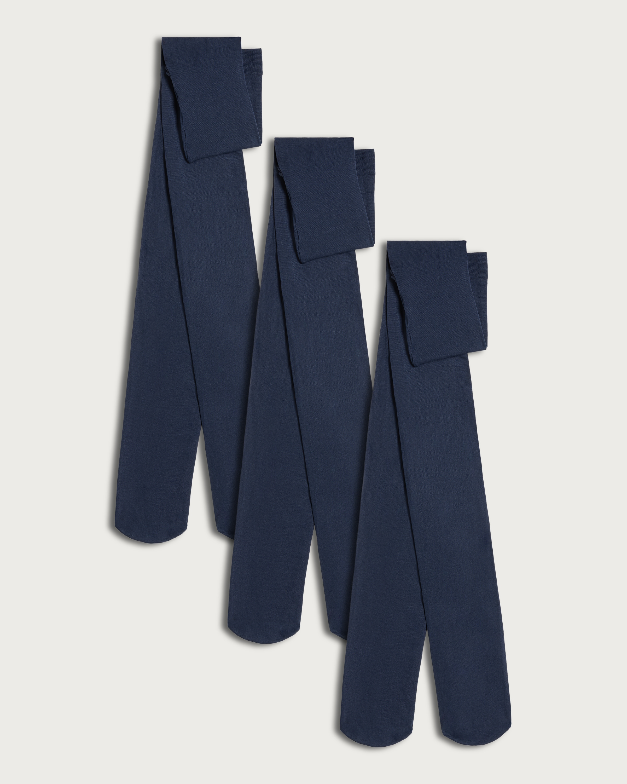 F&F 3-Pack 60 Denier Opaque Tights in Navy thumbnail 3