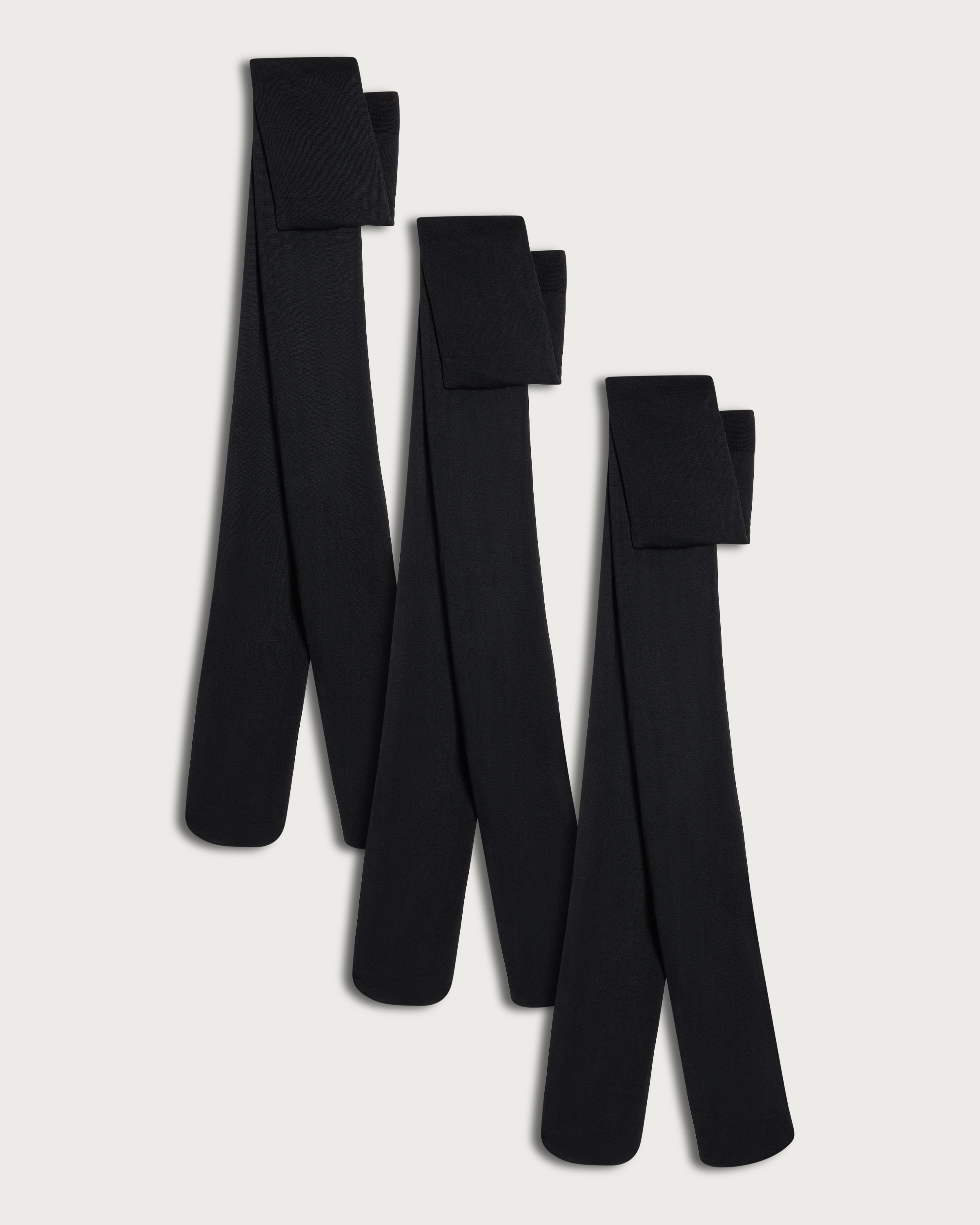 F&F 3-Pack 60 Denier Opaque Tights in Black thumbnail 3