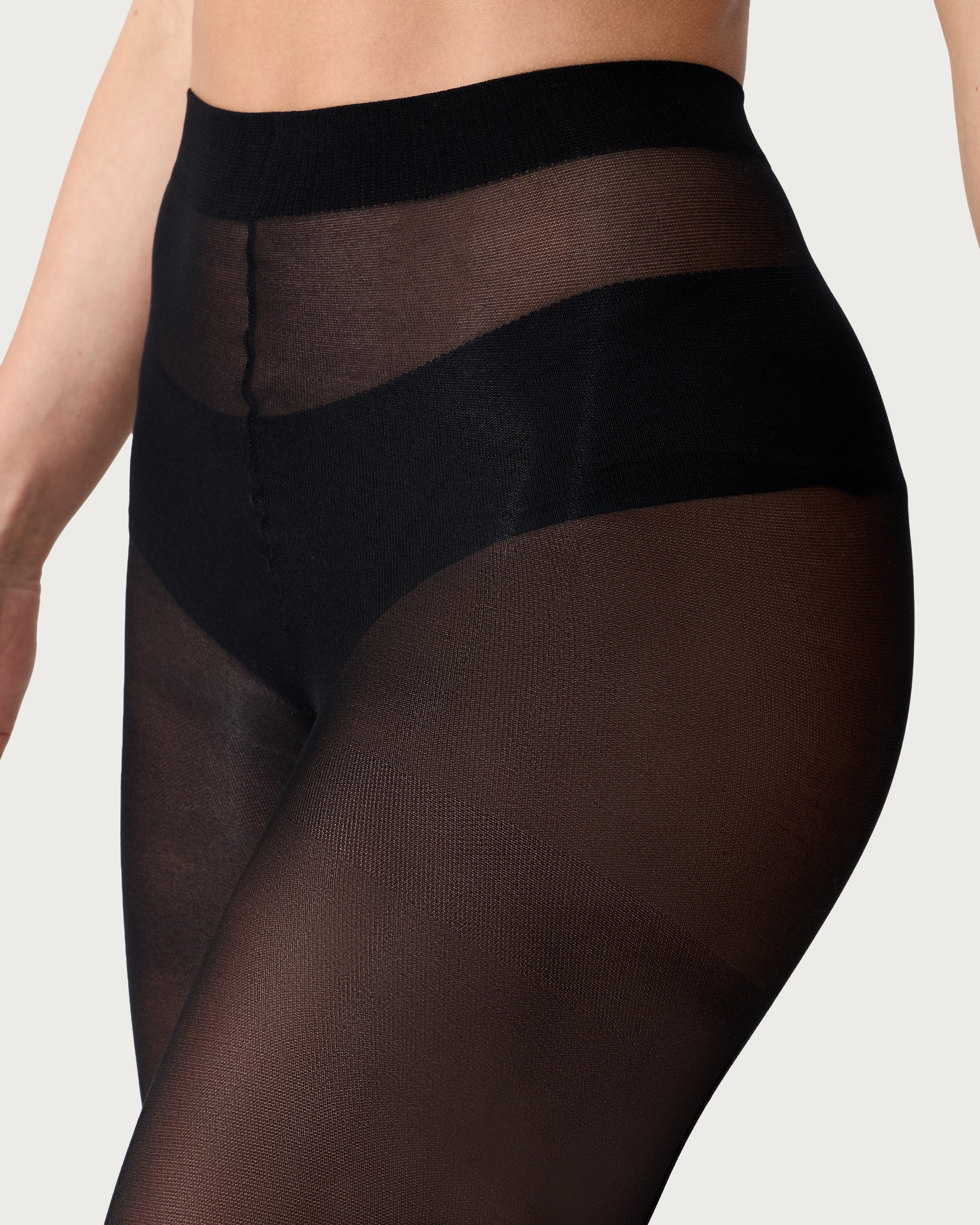 F&F 3-Pack 30 Denier Opaque Tights in Black thumbnail 2