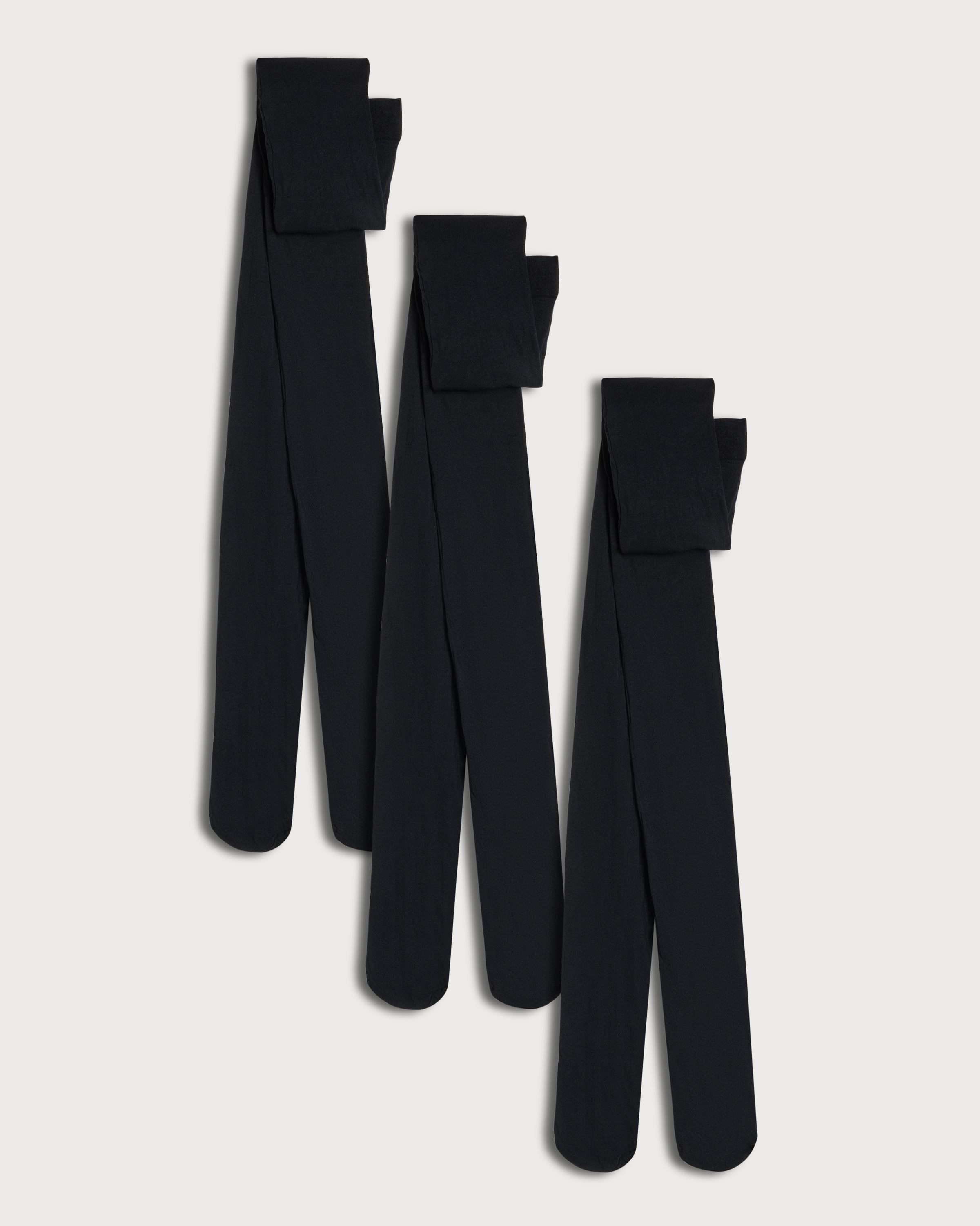 F&F 3-Pack 30 Denier Opaque Tights in Black thumbnail 3