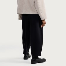 F&F Ponte Barrel Leg Trousers in Black thumbnail 3