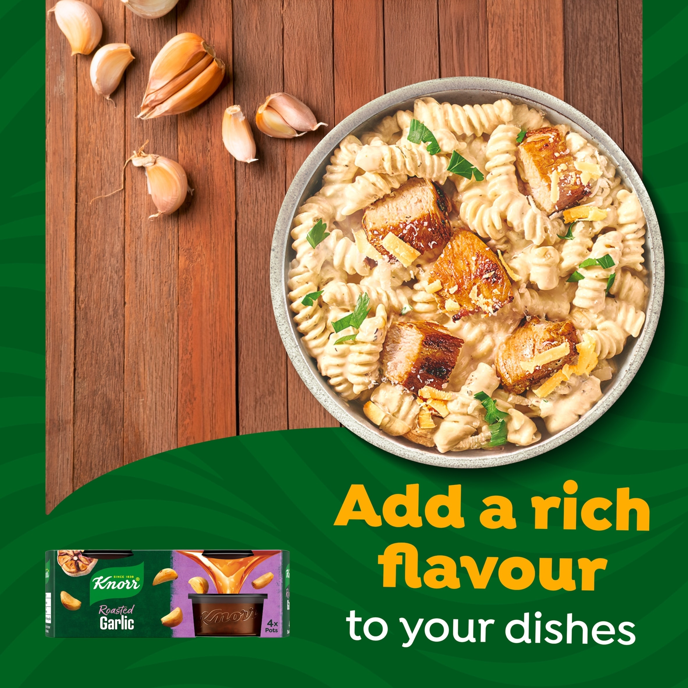 Knorr Roasted Garlic Stock Pot 4x28g thumbnail 2