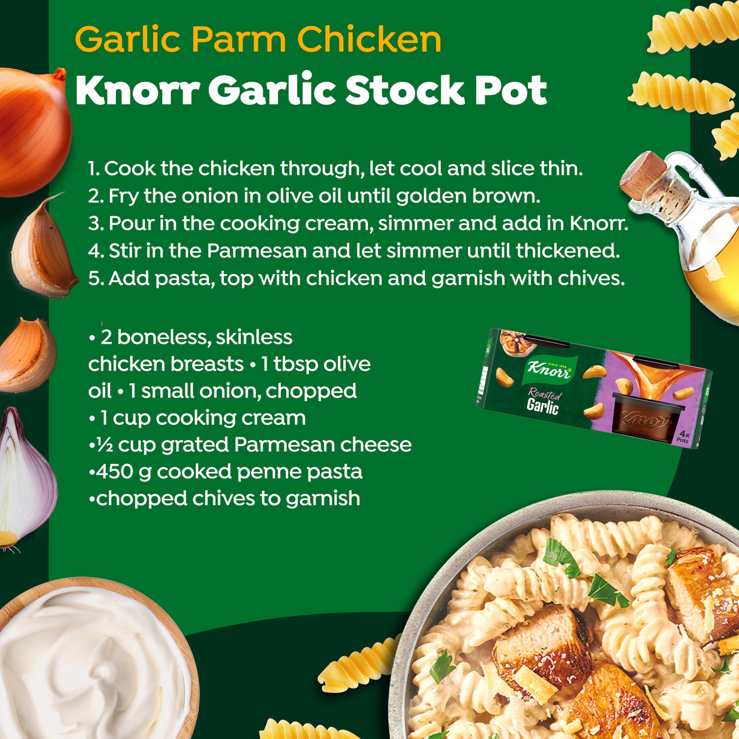 Knorr Roasted Garlic Stock Pot 4x28g thumbnail 3