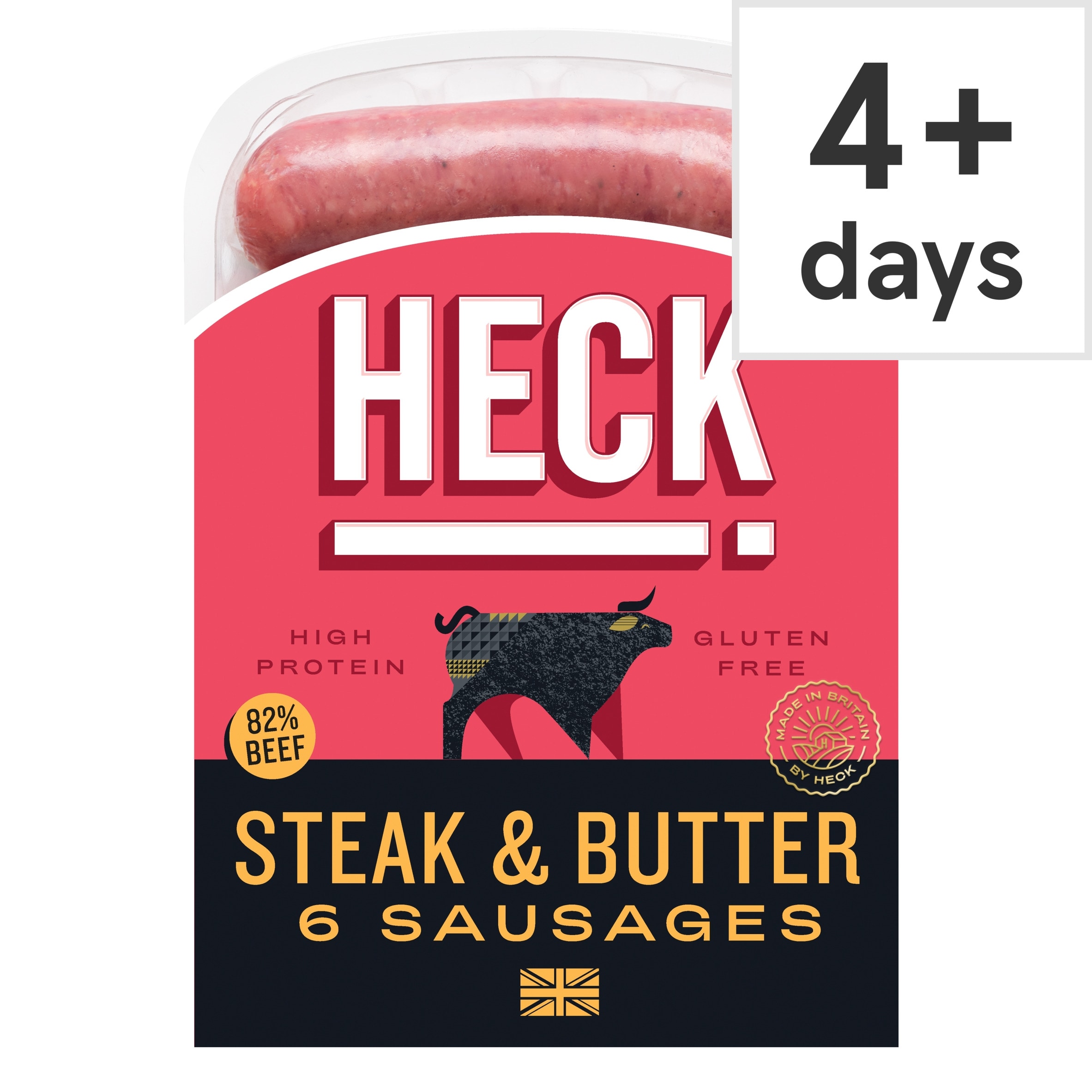 HECK Steak & Butter Beef Sausages 340g