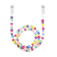 GROOVE CHARGING CABLE USB-C TO USB-C BEADED