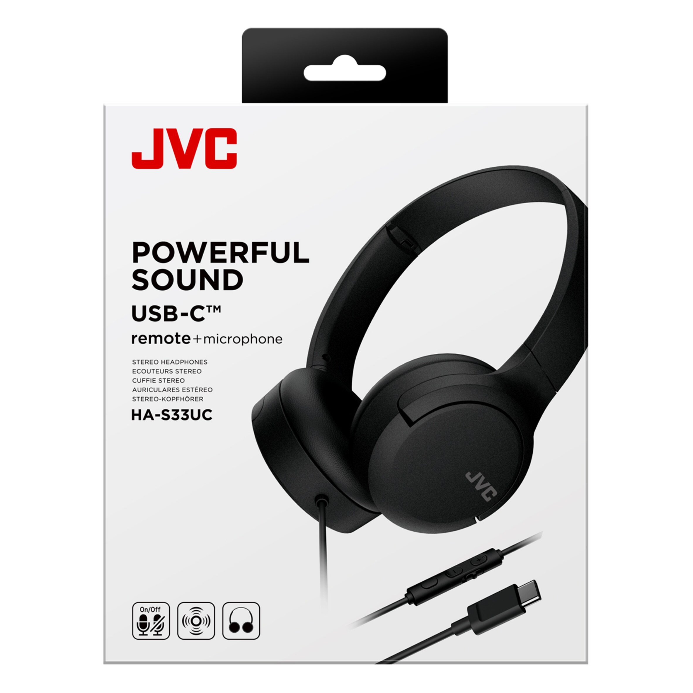 JVC POWERFUL SOUND HEADPHONE USB C S33 thumbnail 4