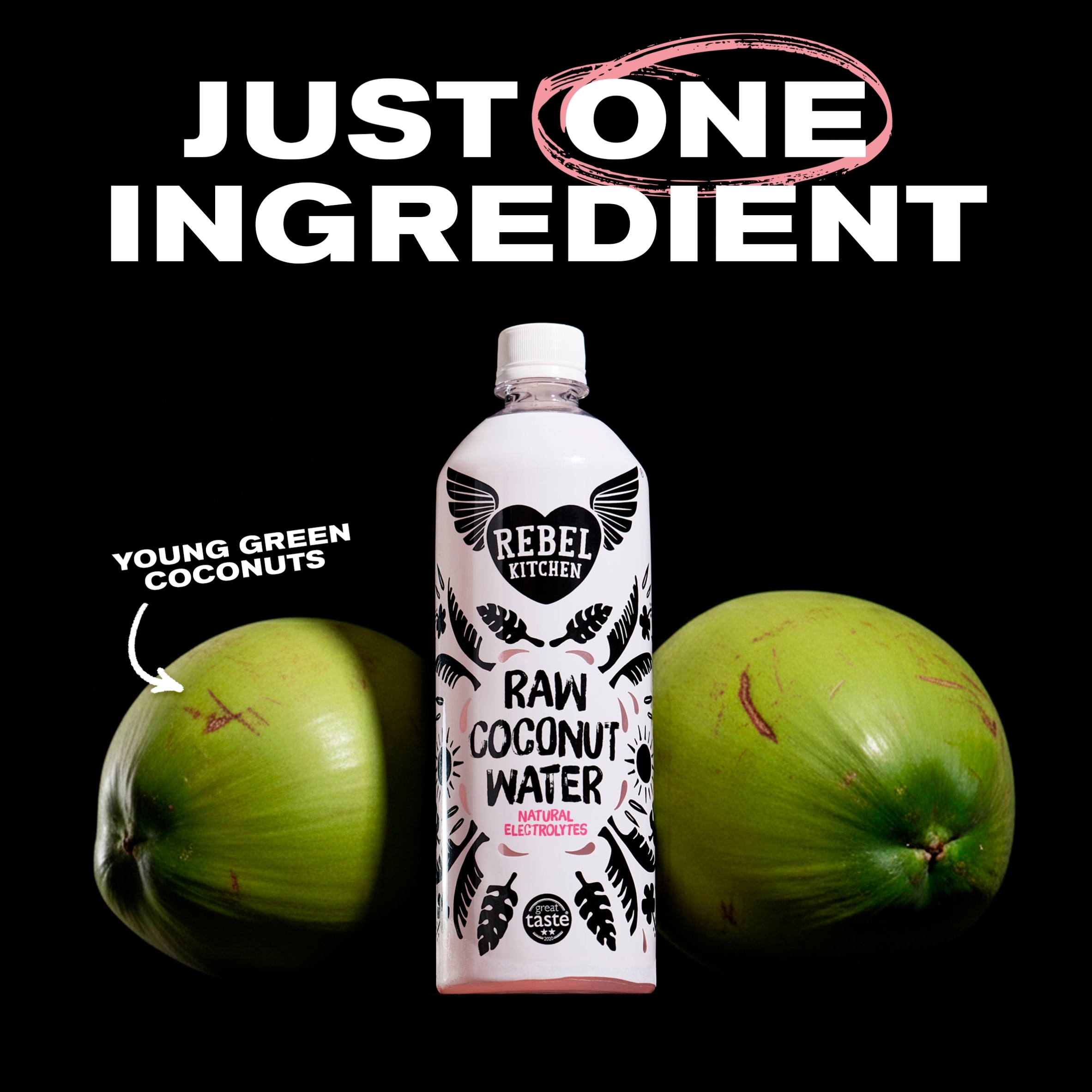 Rebel Kitchen Raw Coconut Water Natural Electrolytes 750ML thumbnail 2