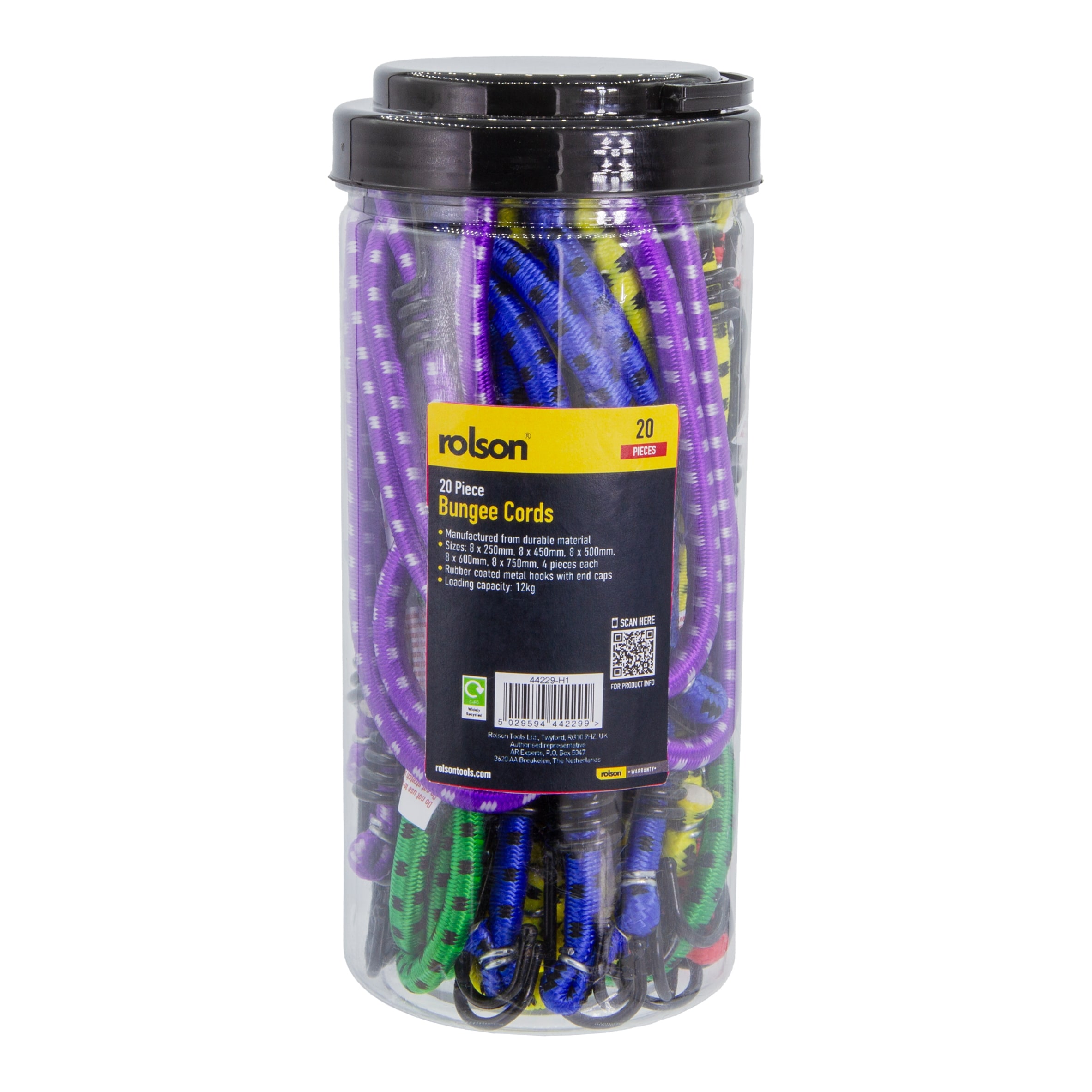 Rolson 20 Pieces Bungee Cords