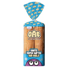 JUVELA OAF Gluten Free White Super Softie 2 Sub Rolls
