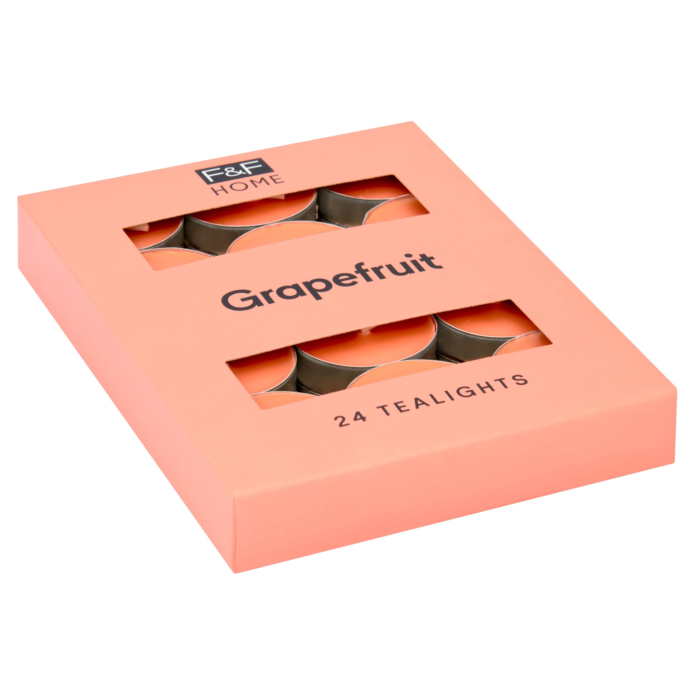 F&F Home Grapefruit Scented Tealights 24 Pack