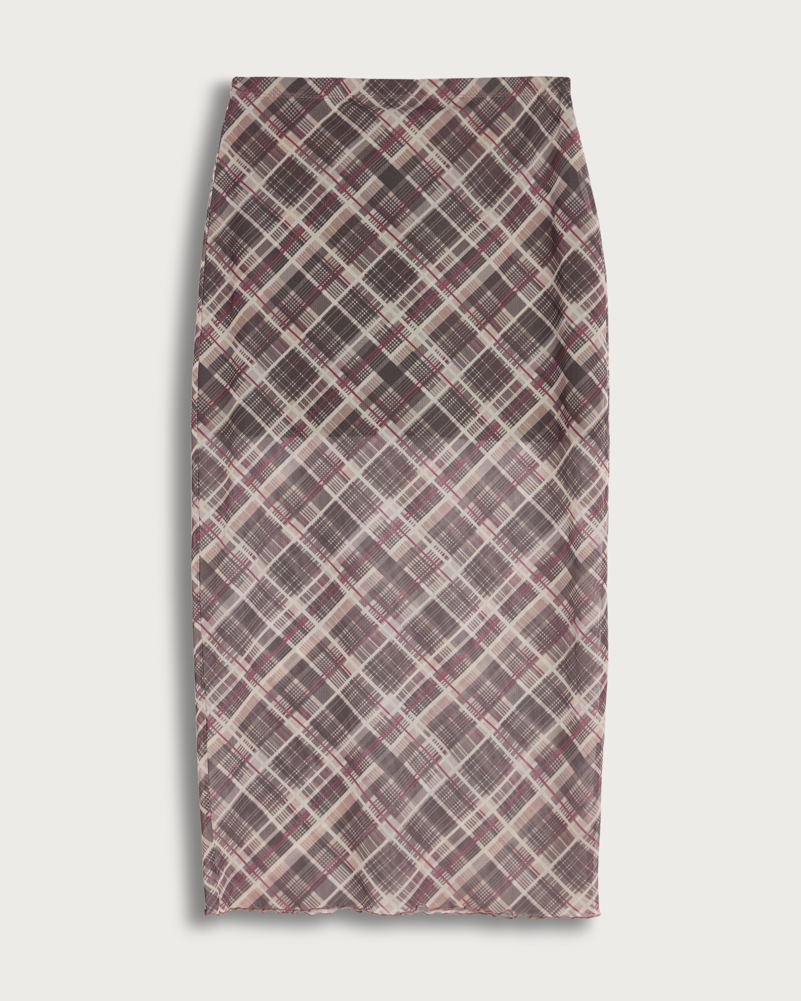 OH ME OH MY Plaid Print Co-ord Skirt in Grey thumbnail 2