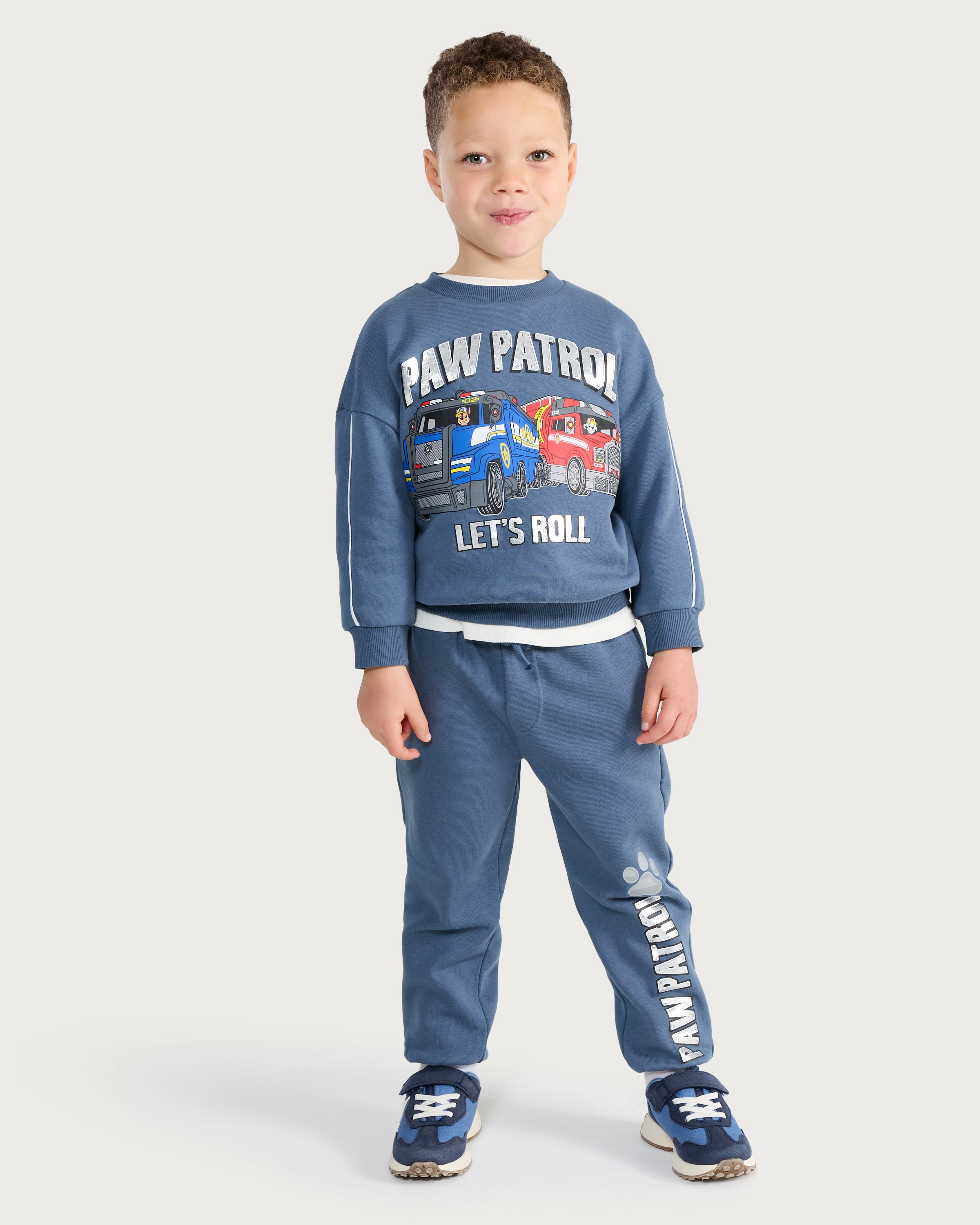 Paw Patrol Let's Roll Cotton Rich Sweatshirt and Joggers Set in Blue