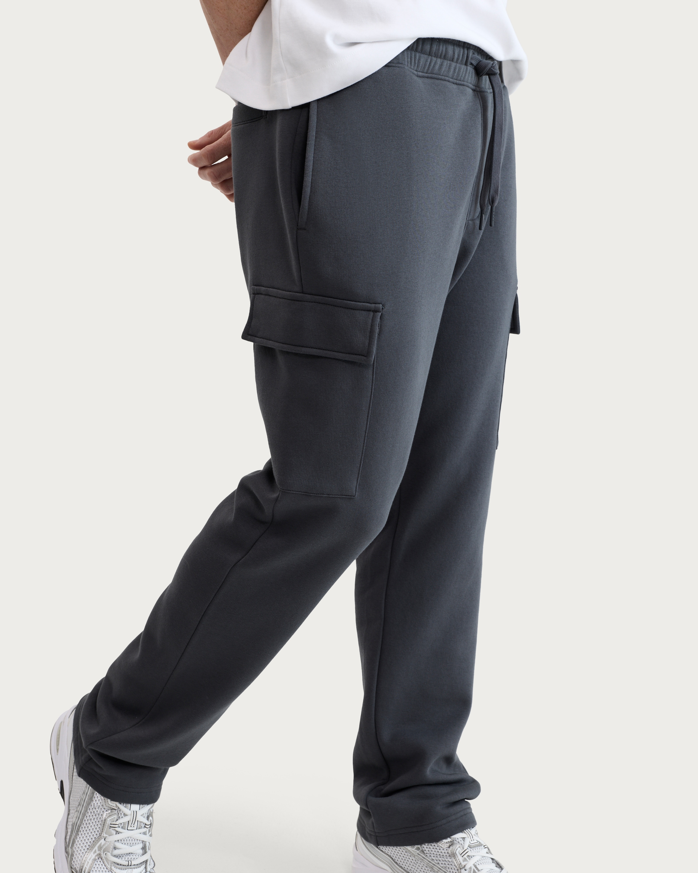 F&F Active EVERYHOUR Straight Leg Drawstring Cargo Joggers in Grey thumbnail 2