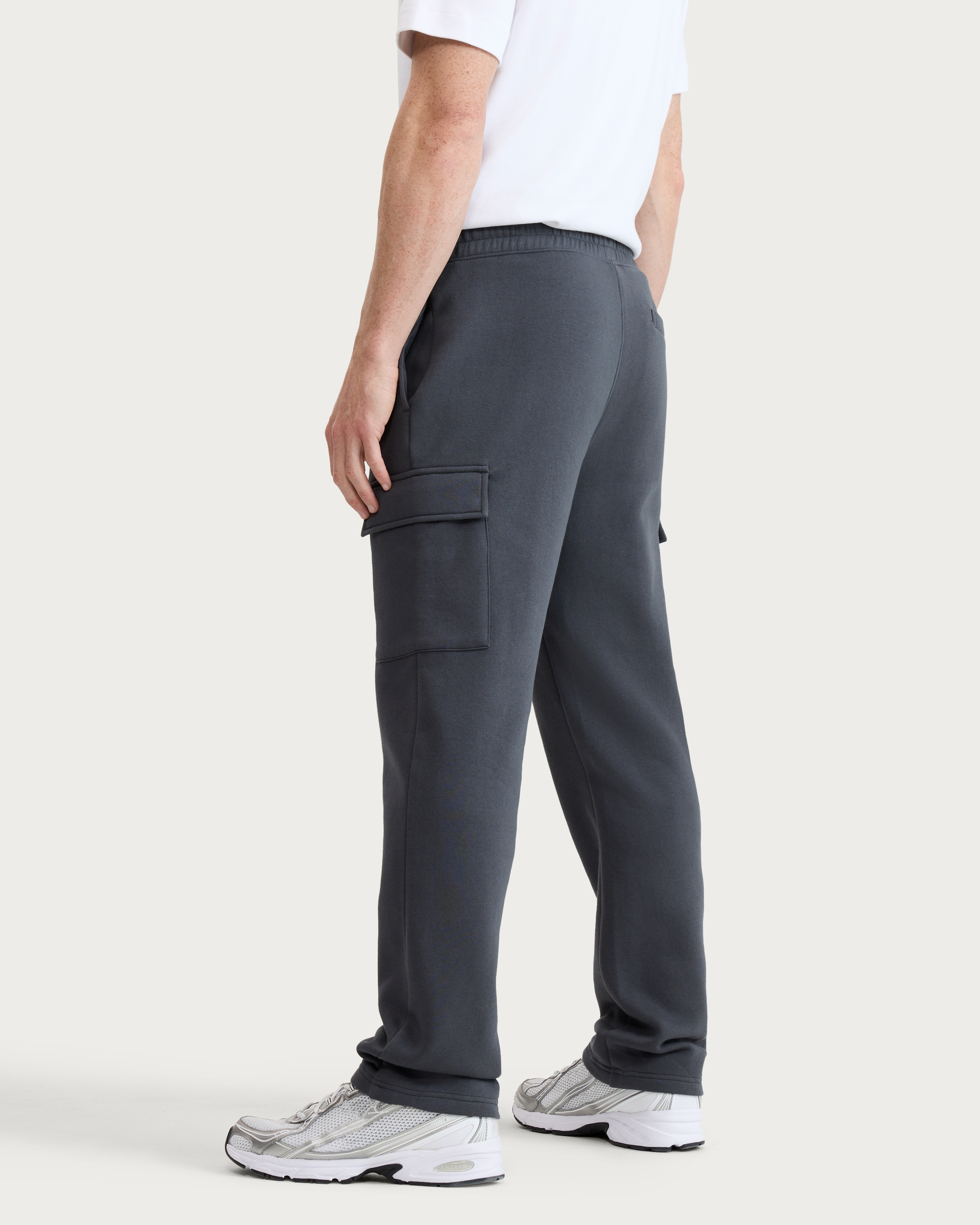 F&F Active EVERYHOUR Straight Leg Drawstring Cargo Joggers in Grey thumbnail 3