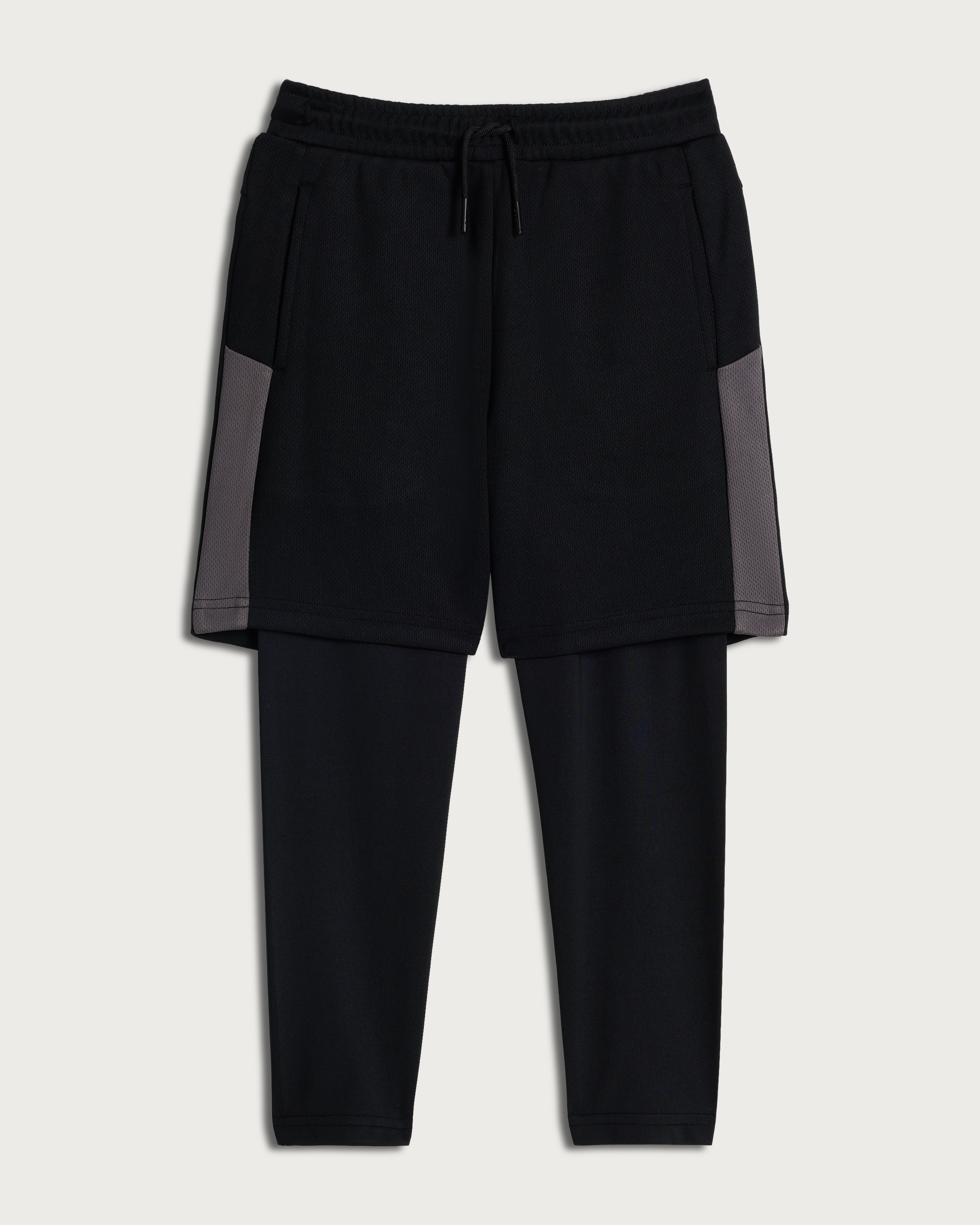 F&F Active Boys ULTRAMOVE 2 In 1 Shorts with Leggings in Black thumbnail 4