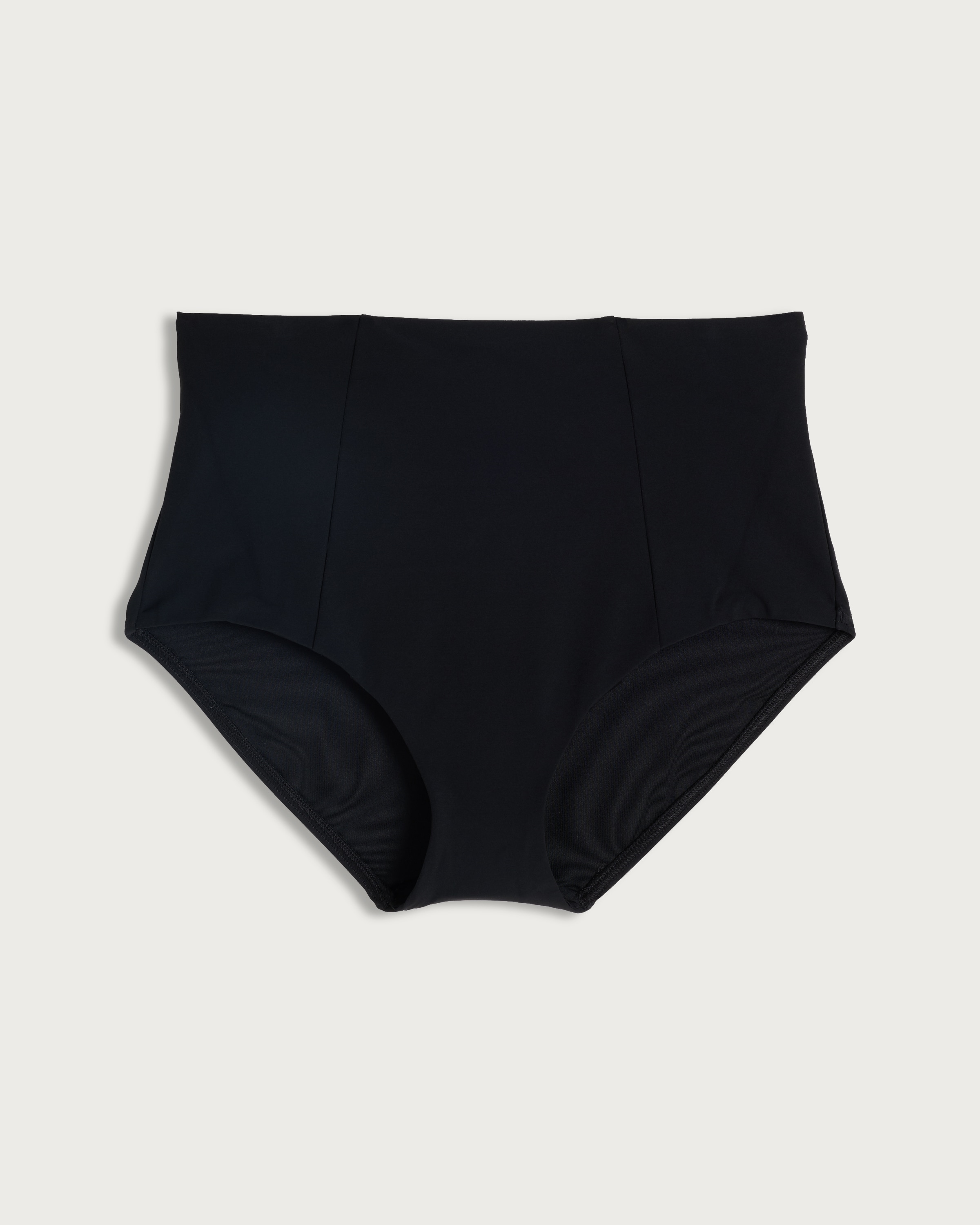 F&F Contour High Waisted Bikini Bottoms in Black thumbnail 4