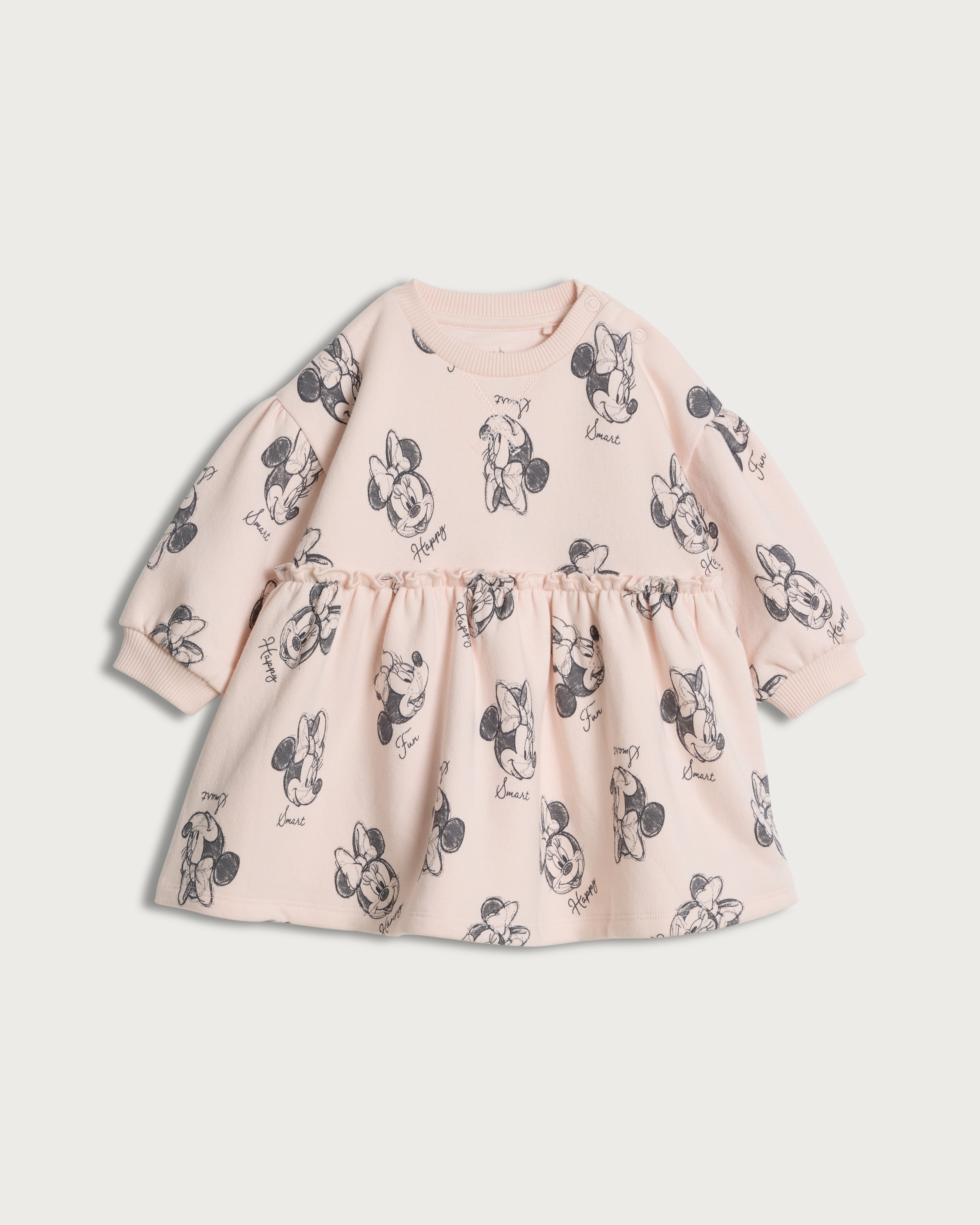 Disney Minnie Mouse Cotton Rich Sweater Dress in Pink