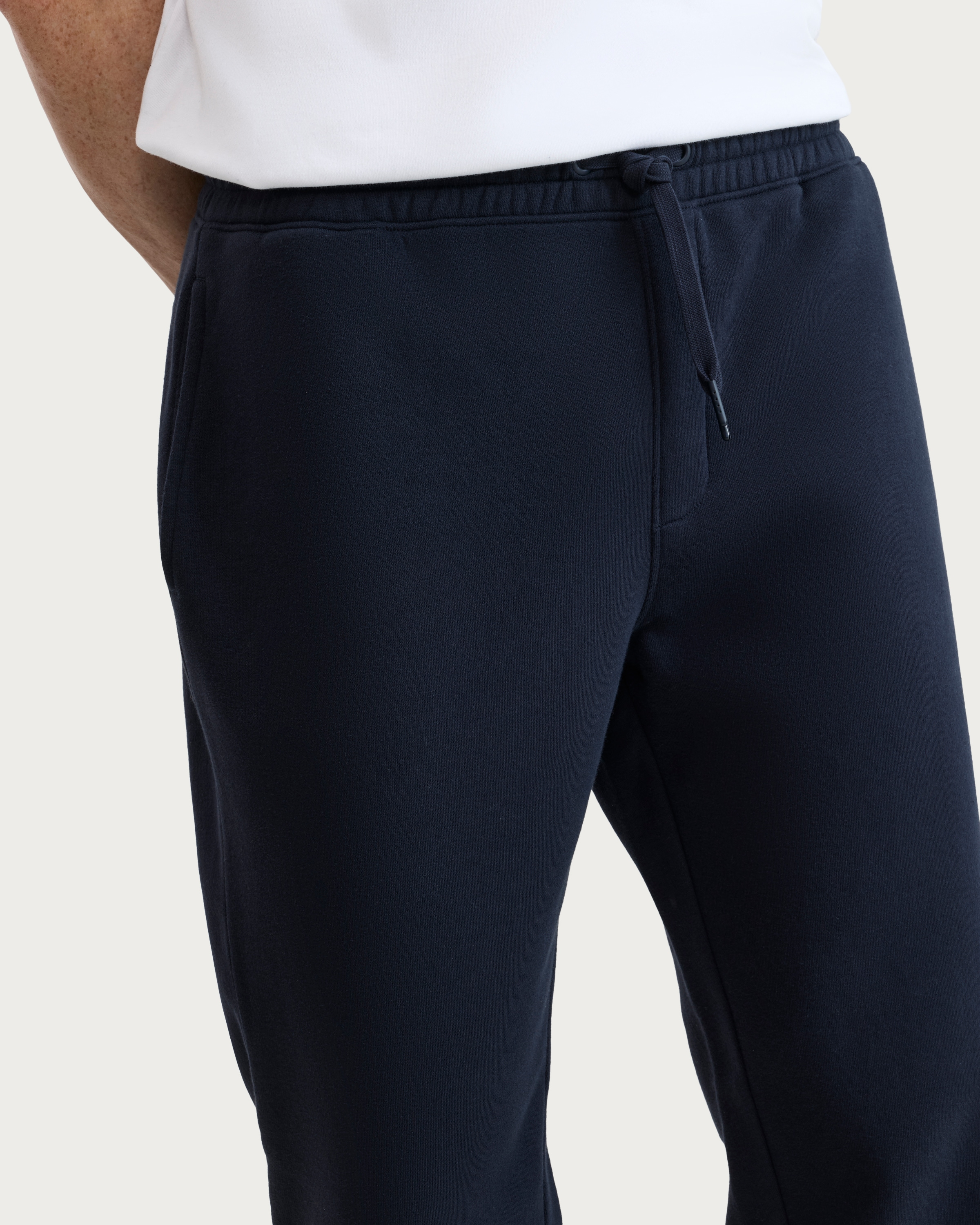 F&F Active EVERYHOUR Cotton Rich Drawstring Open Hem Joggers in Navy thumbnail 2