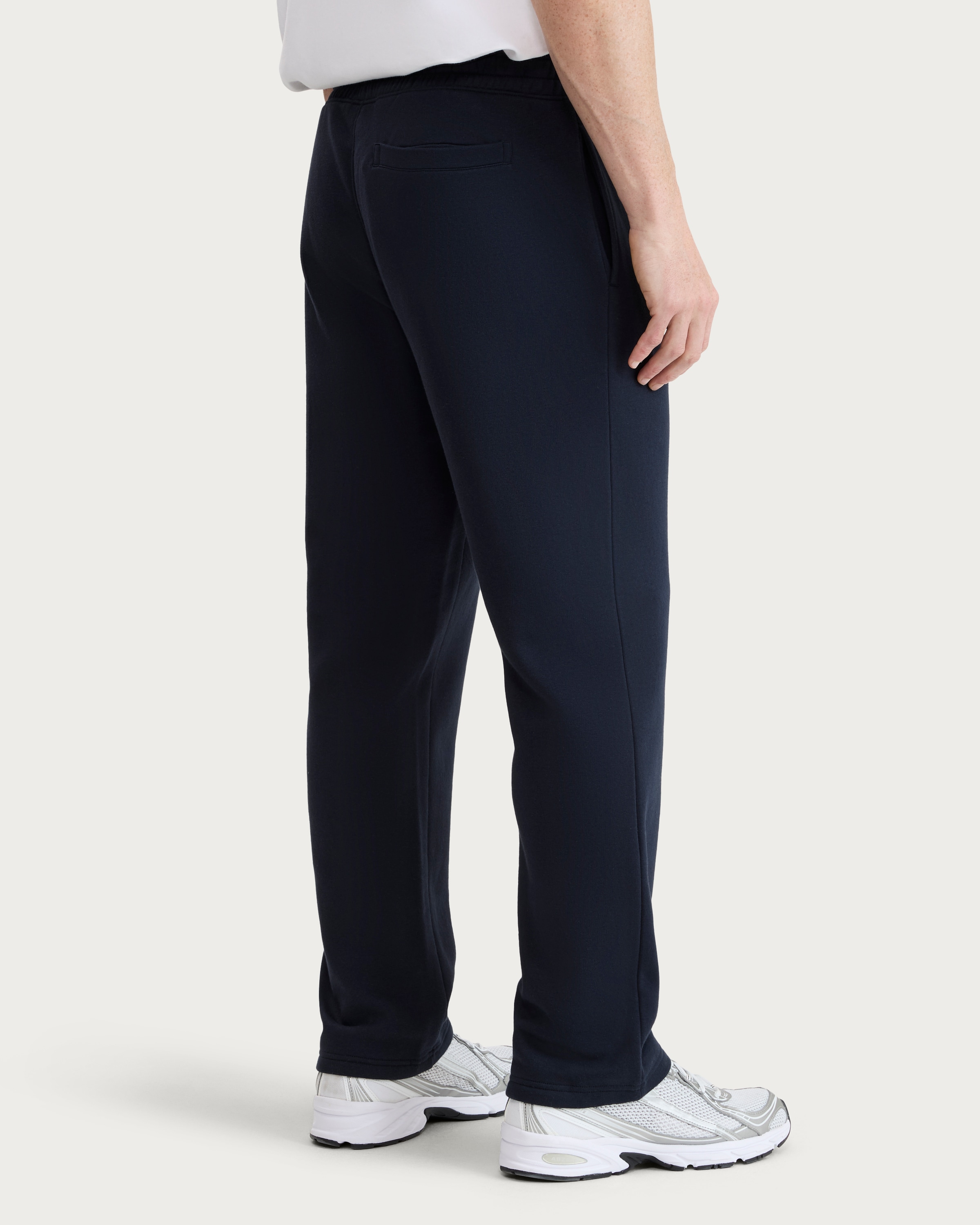 F&F Active EVERYHOUR Cotton Rich Drawstring Open Hem Joggers in Navy thumbnail 3