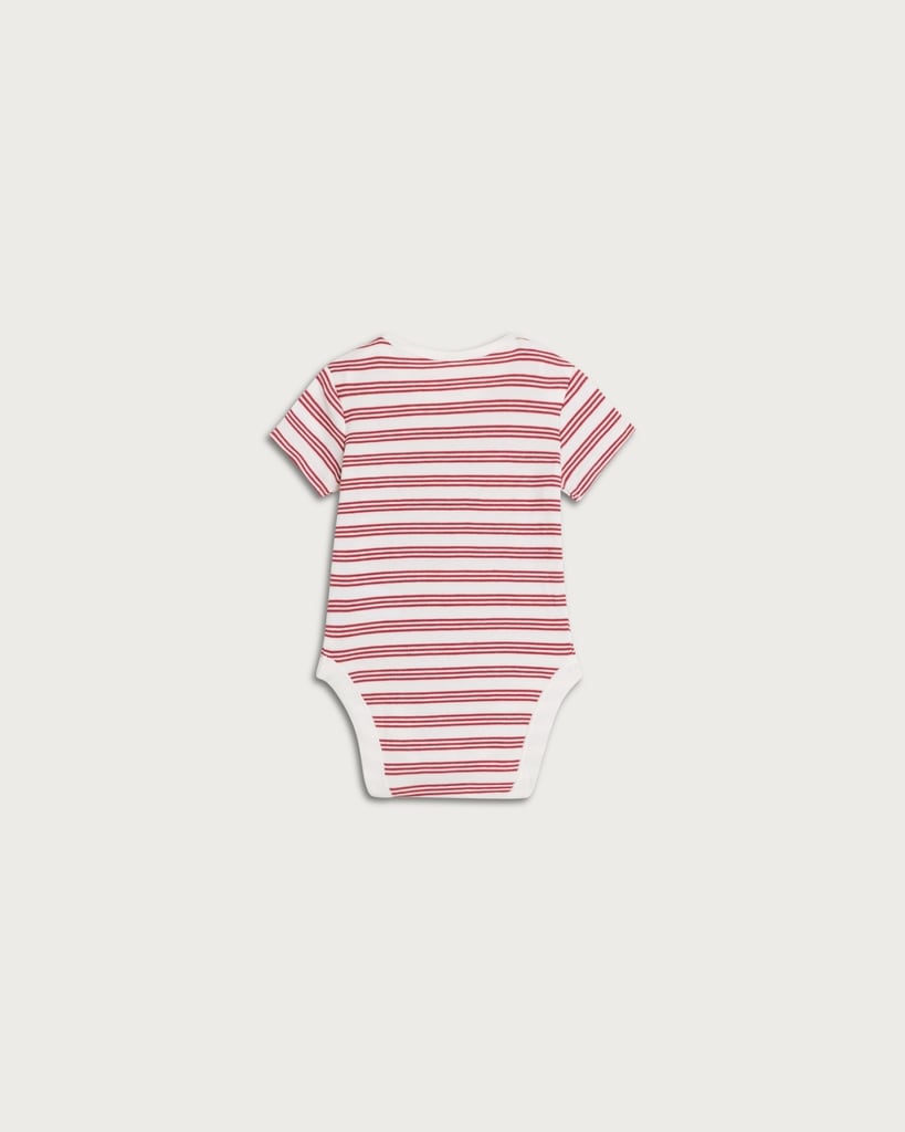 F&F Baby 5-Pack Pure Cotton Printed Short Sleeved Bodysuits in Blue thumbnail 2