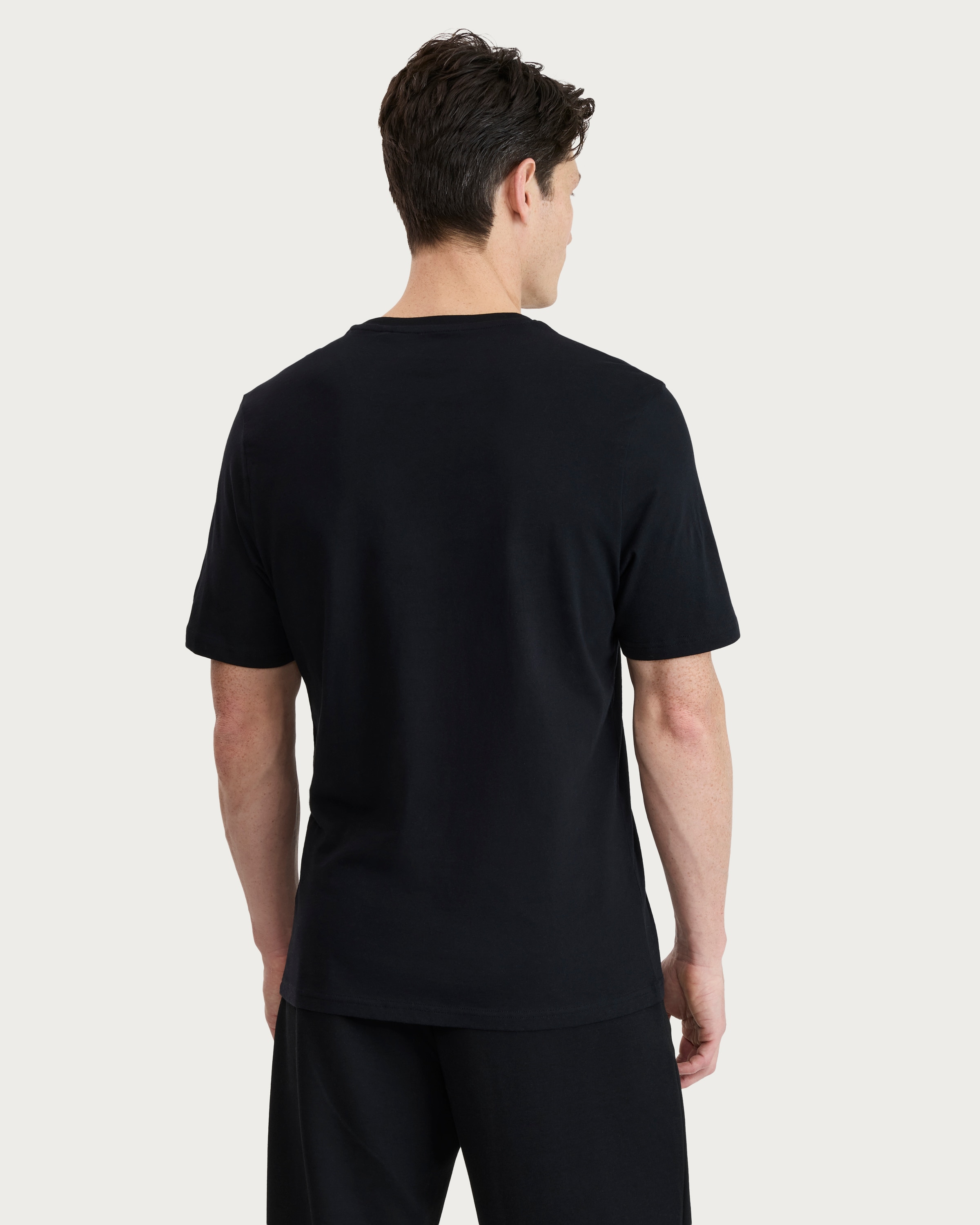 F&F Pure Cotton Short Sleeved Slim Fit T-Shirt in Black thumbnail 3