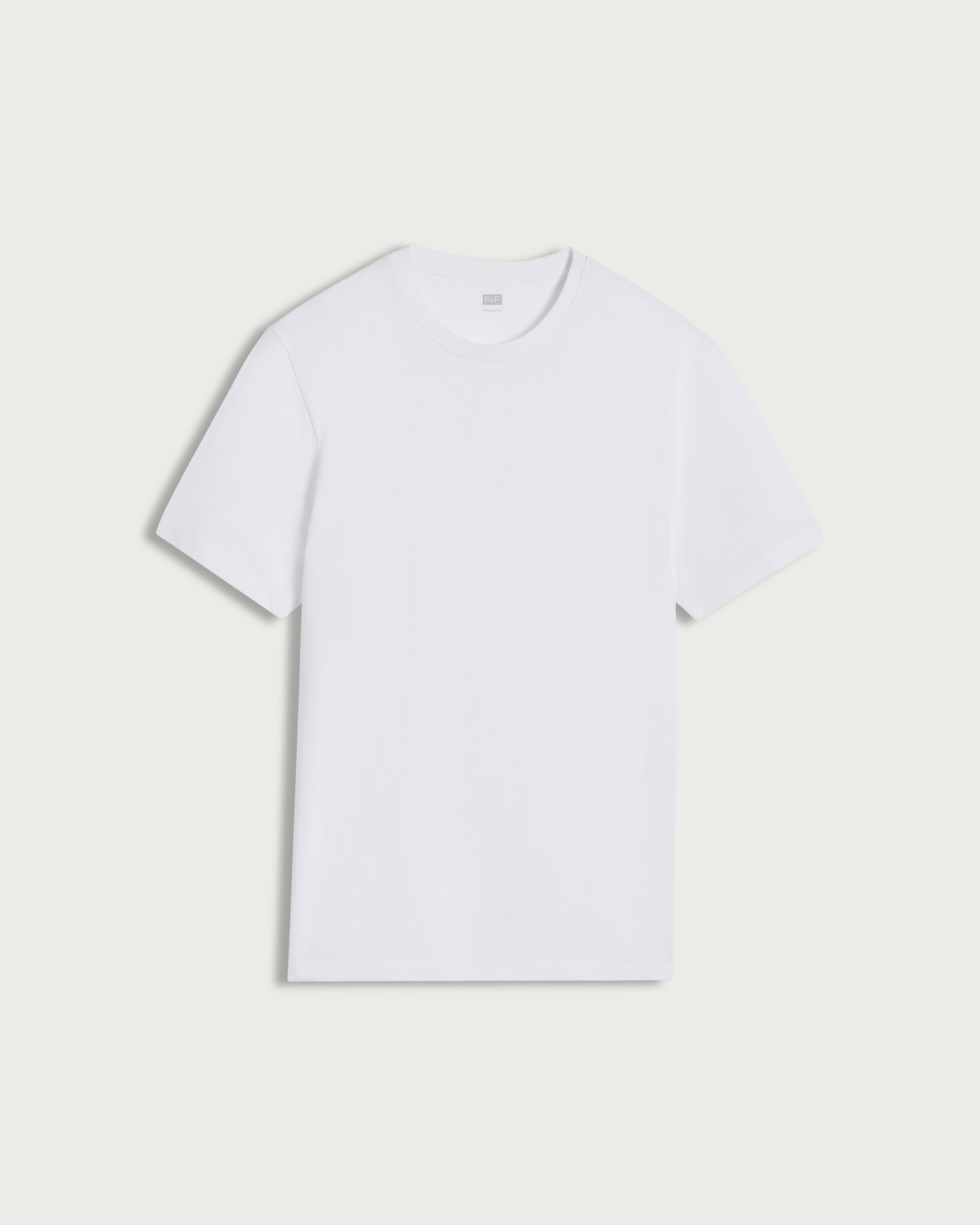 F&F Pure Cotton Short Sleeved Slim Fit T-Shirt in White thumbnail 4
