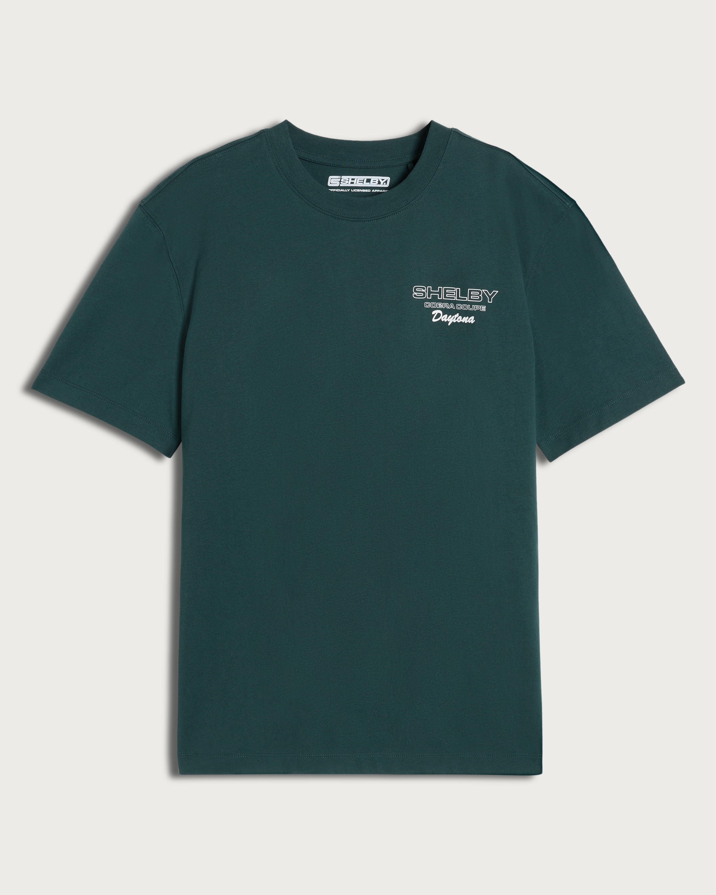 Shelby Pure Cotton Daytona Short Sleeved T-Shirt in Green thumbnail 4
