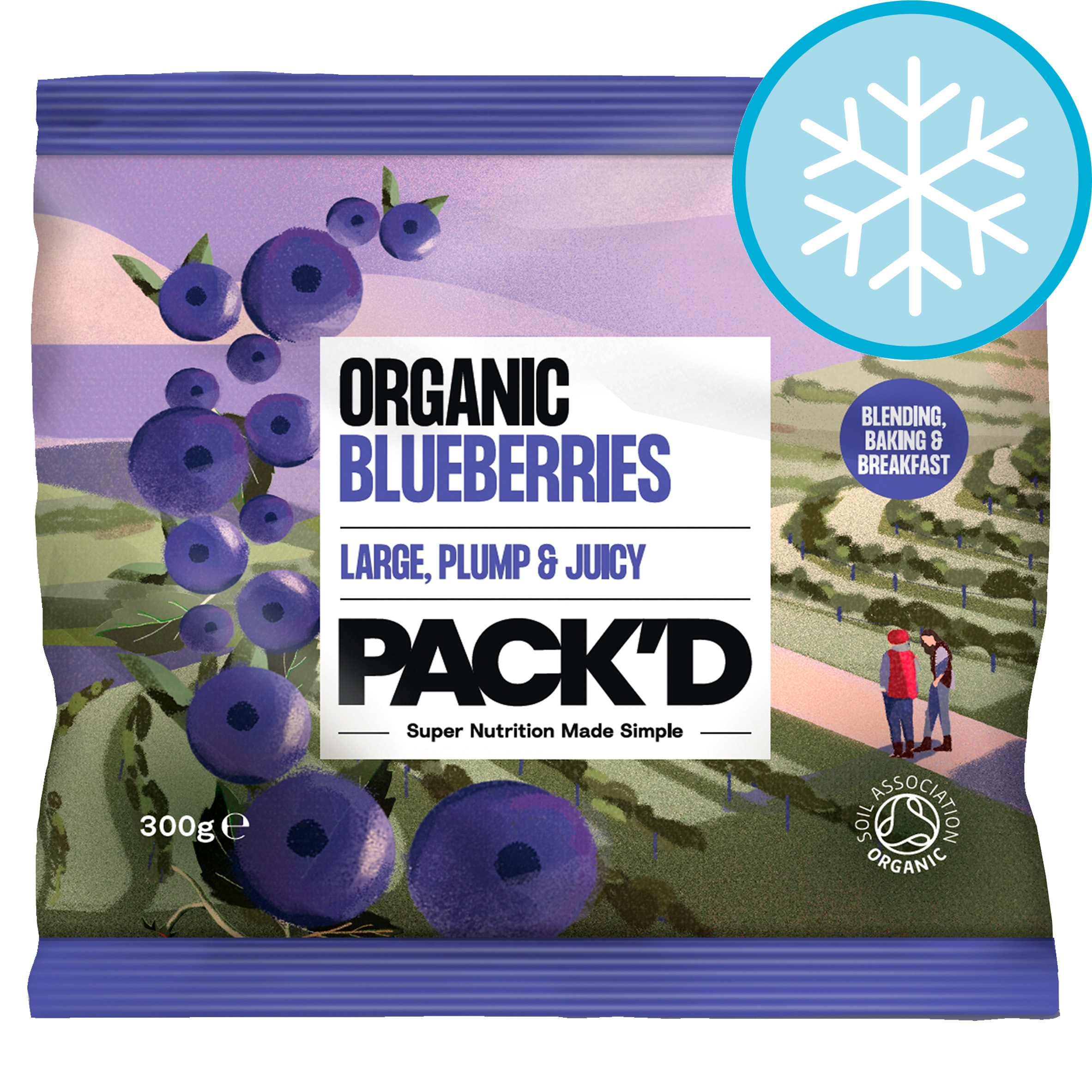 PACK'D Organic & Large Sun-Ripened Blueberries