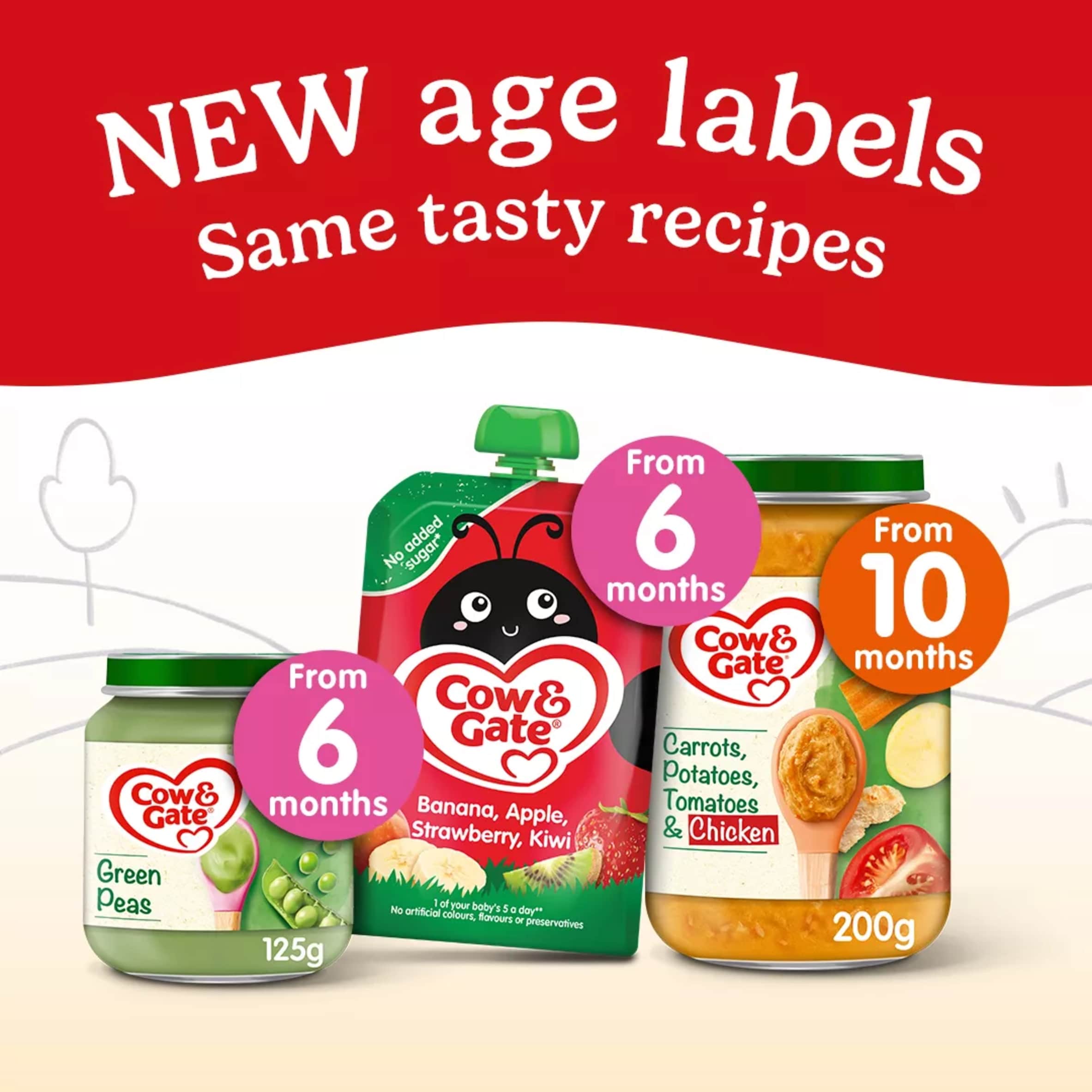 Cow & Gate Cauliflower Baby Food Snack Jar 6+ Months 125g thumbnail 2