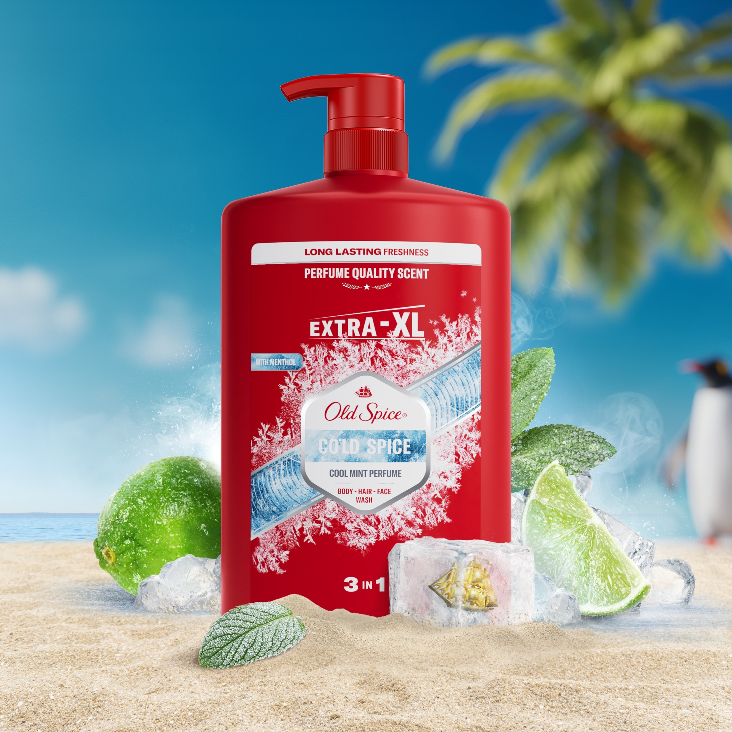 Old Spice Cold Spice Cool Mint Shower Gel 1 L thumbnail 2