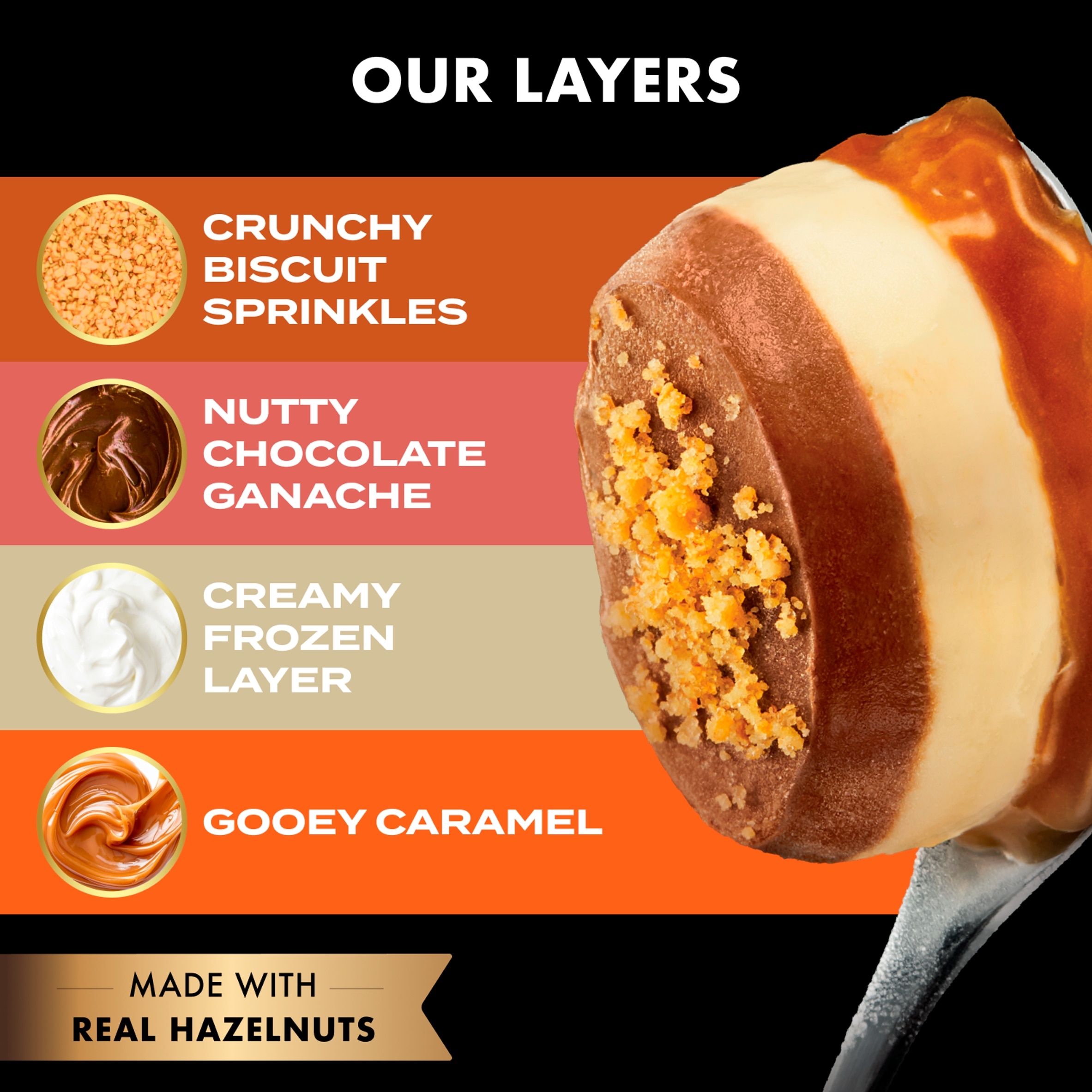 Gu Chocolate & Hazelnut Frozen Dessert 2x80g thumbnail 3