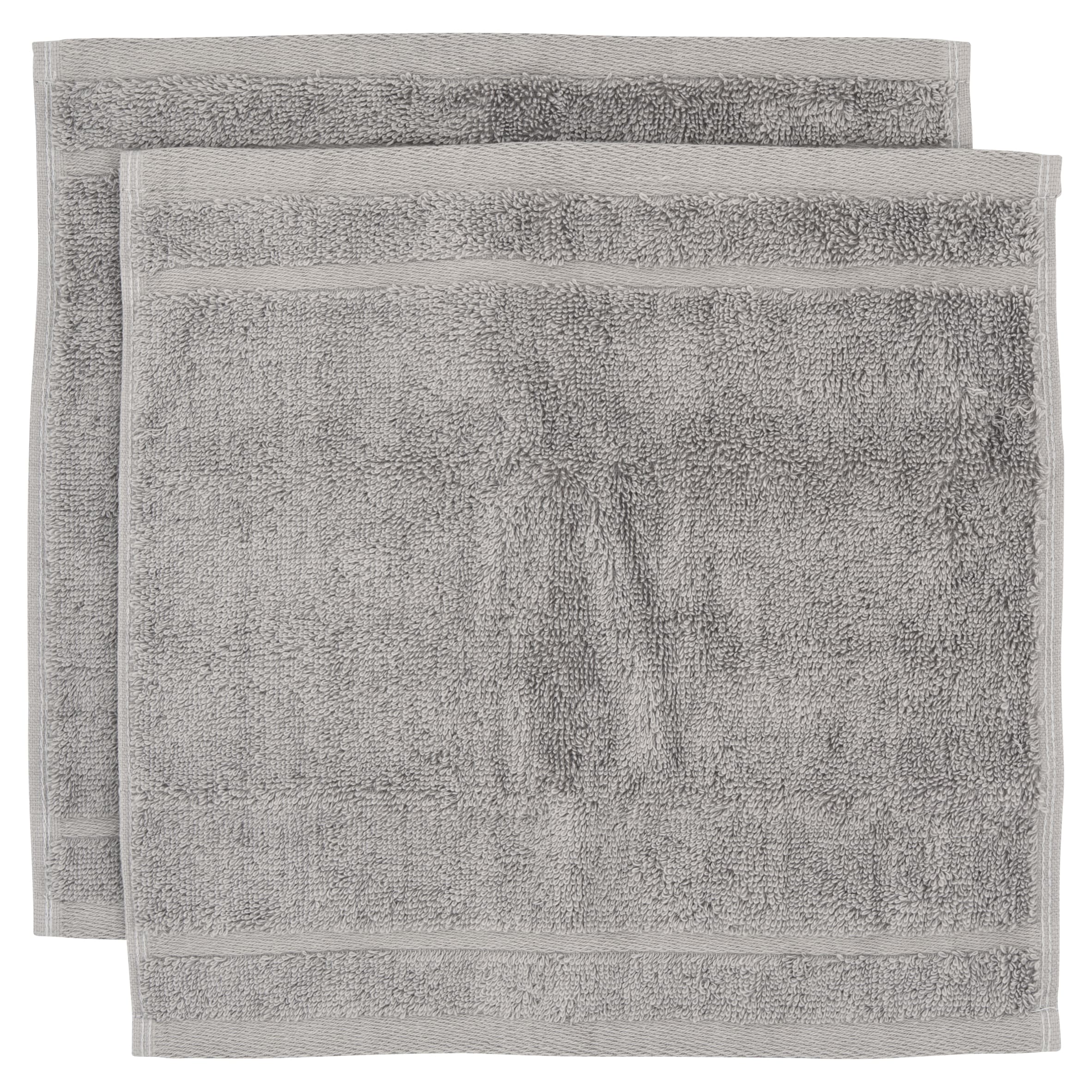 F&F Home Egyptian Cotton Hygro Face Cloth Silver 2 Pack thumbnail 2